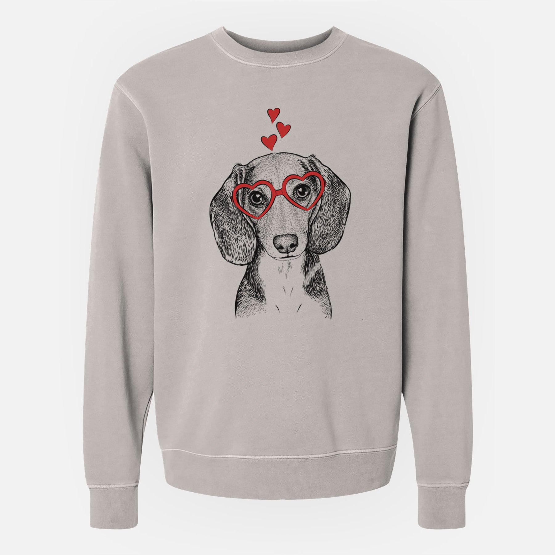 Valentine Mayor Andy the Beagle - Unisex Pigment Dyed Crew Sweatshirt