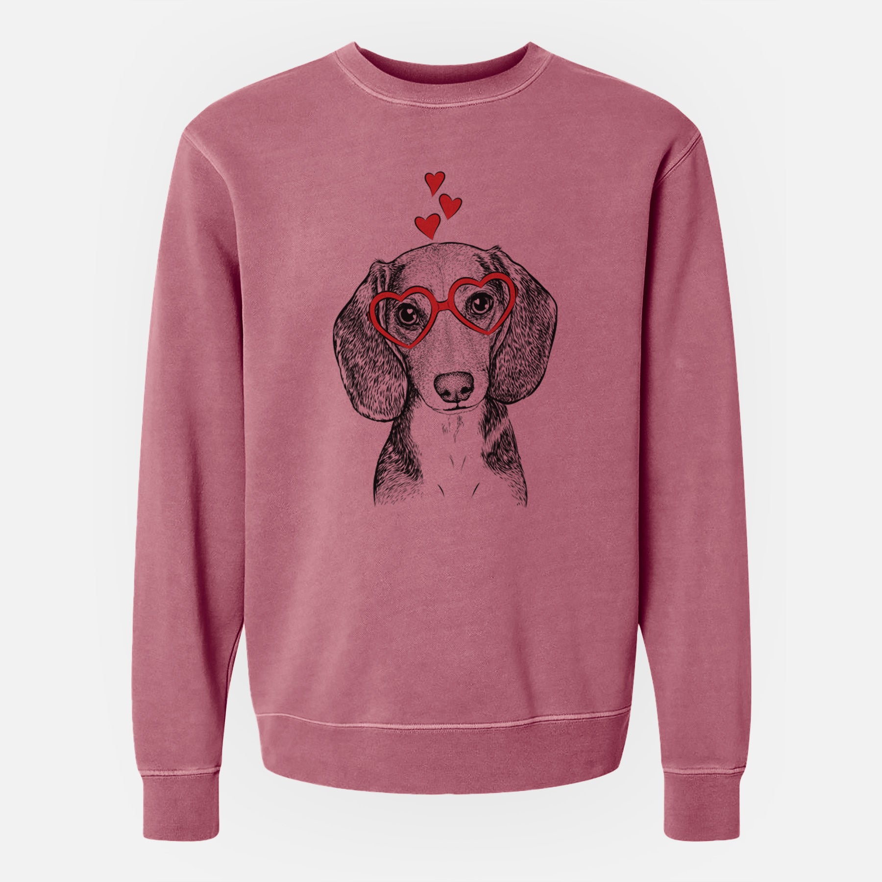 Valentine Mayor Andy the Beagle - Unisex Pigment Dyed Crew Sweatshirt