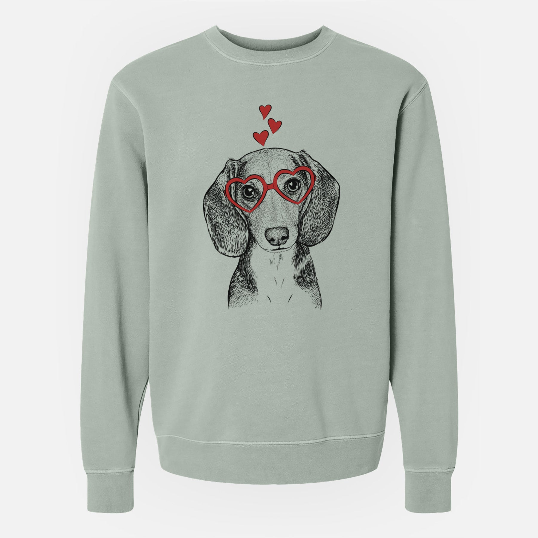 Valentine Mayor Andy the Beagle - Unisex Pigment Dyed Crew Sweatshirt