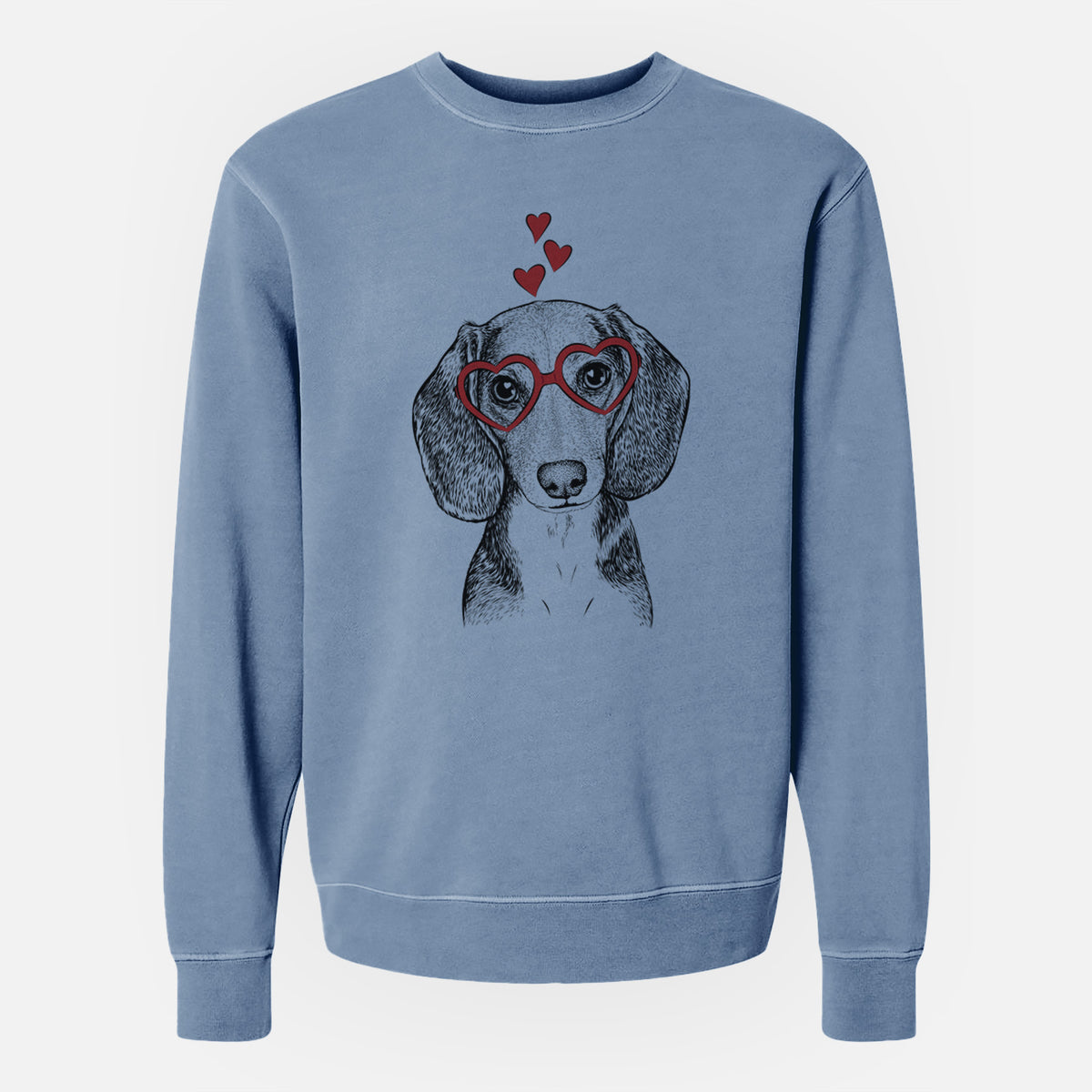 Valentine Mayor Andy the Beagle - Unisex Pigment Dyed Crew Sweatshirt