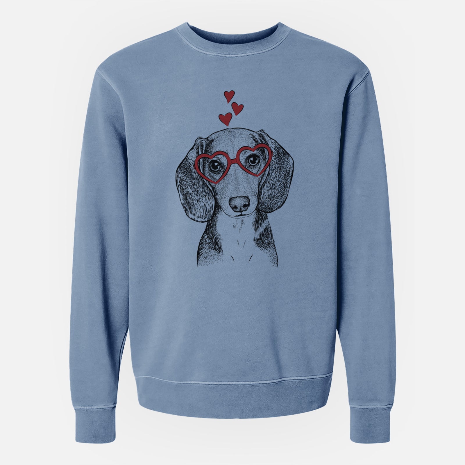 Valentine Mayor Andy the Beagle - Unisex Pigment Dyed Crew Sweatshirt