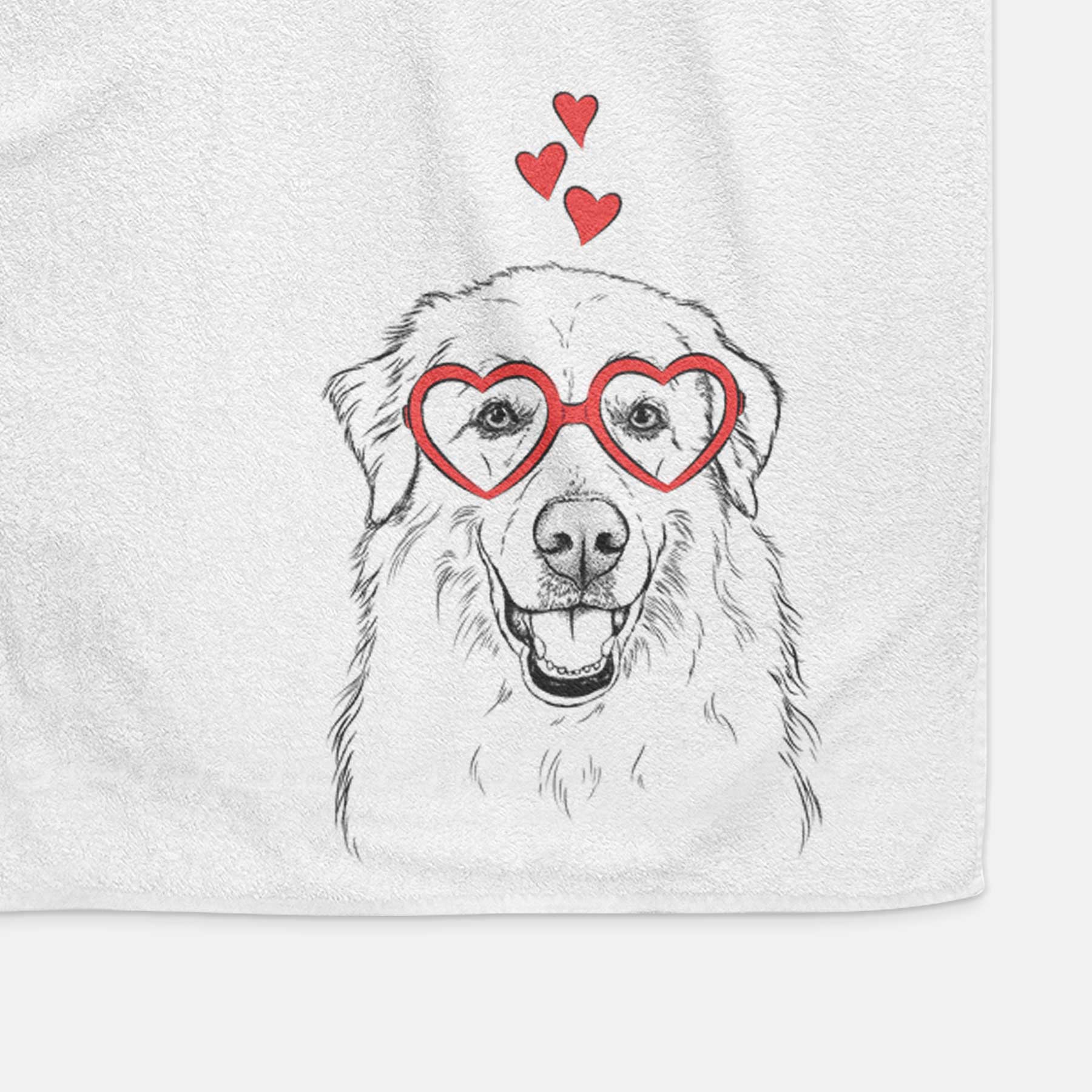 Meg the Great Pyrenees Decorative Hand Towel