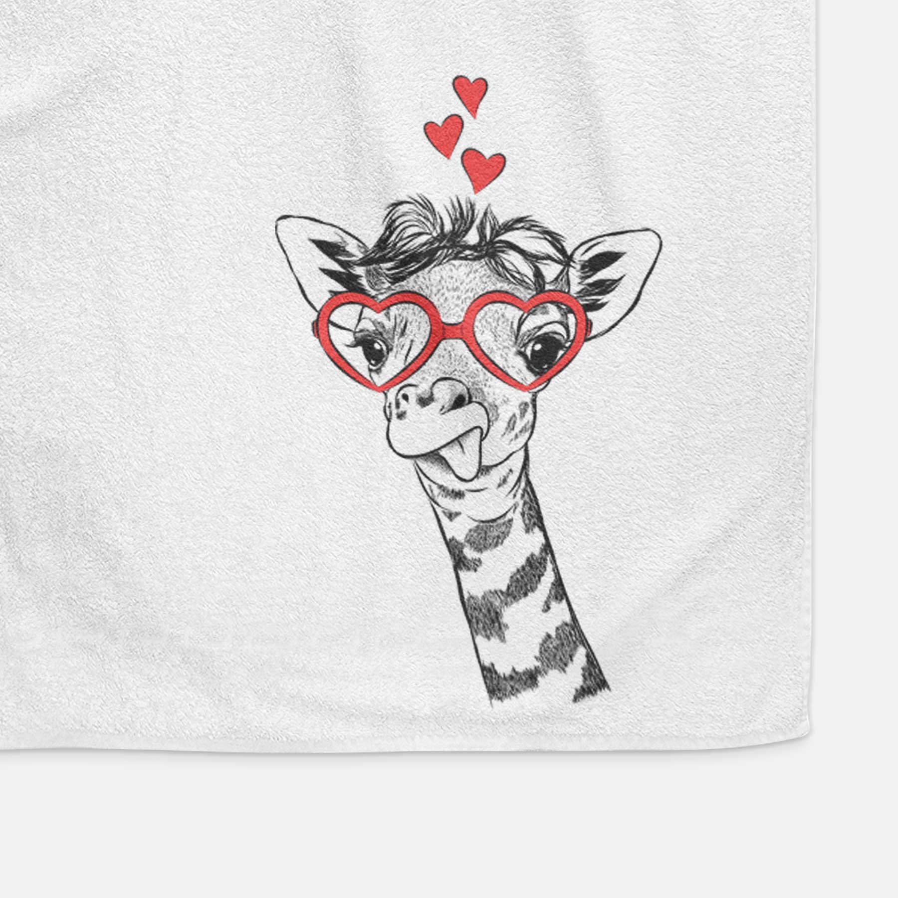 Mel the Baby Giraffe Decorative Hand Towel