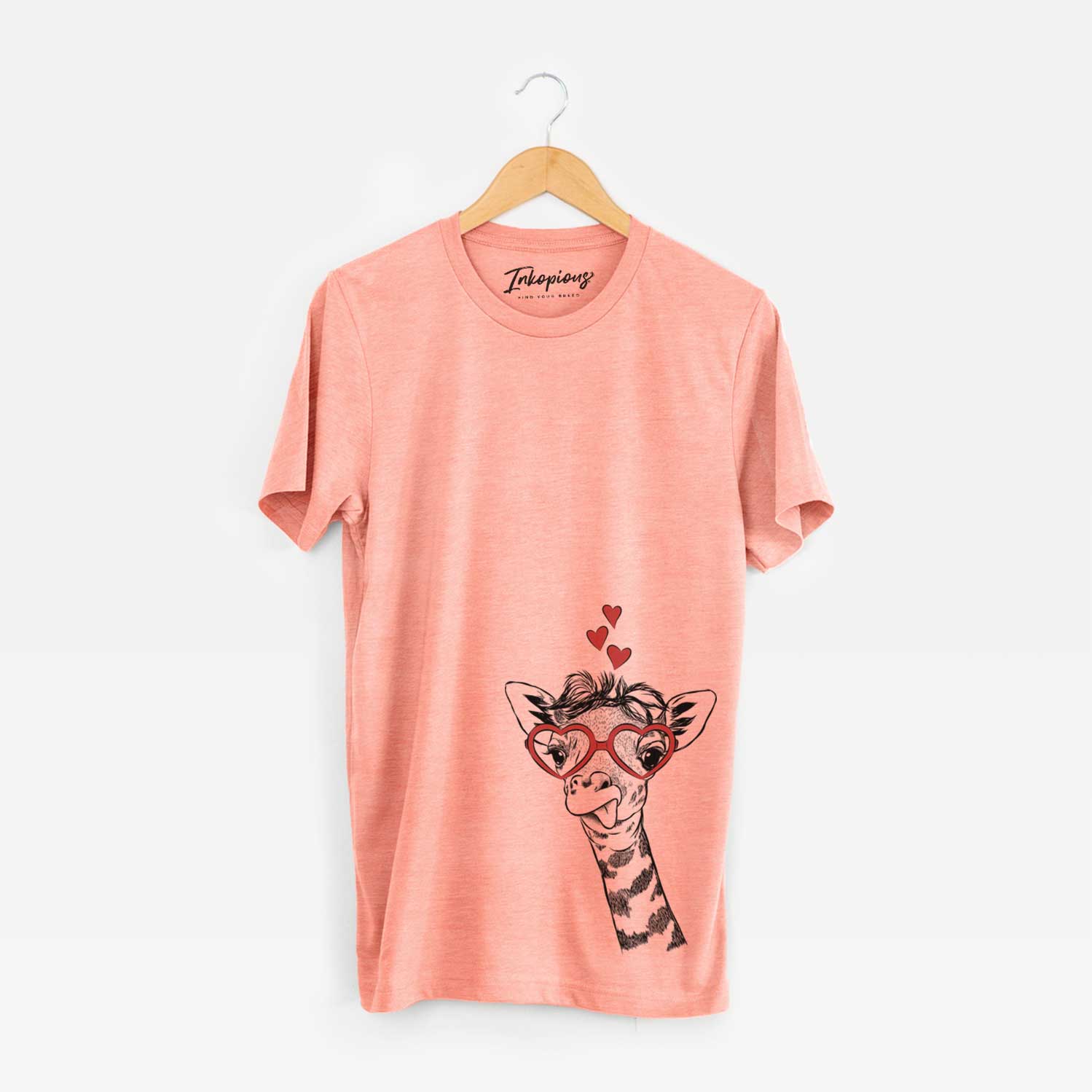 Valentine Mel the Baby Giraffe - Unisex Crewneck