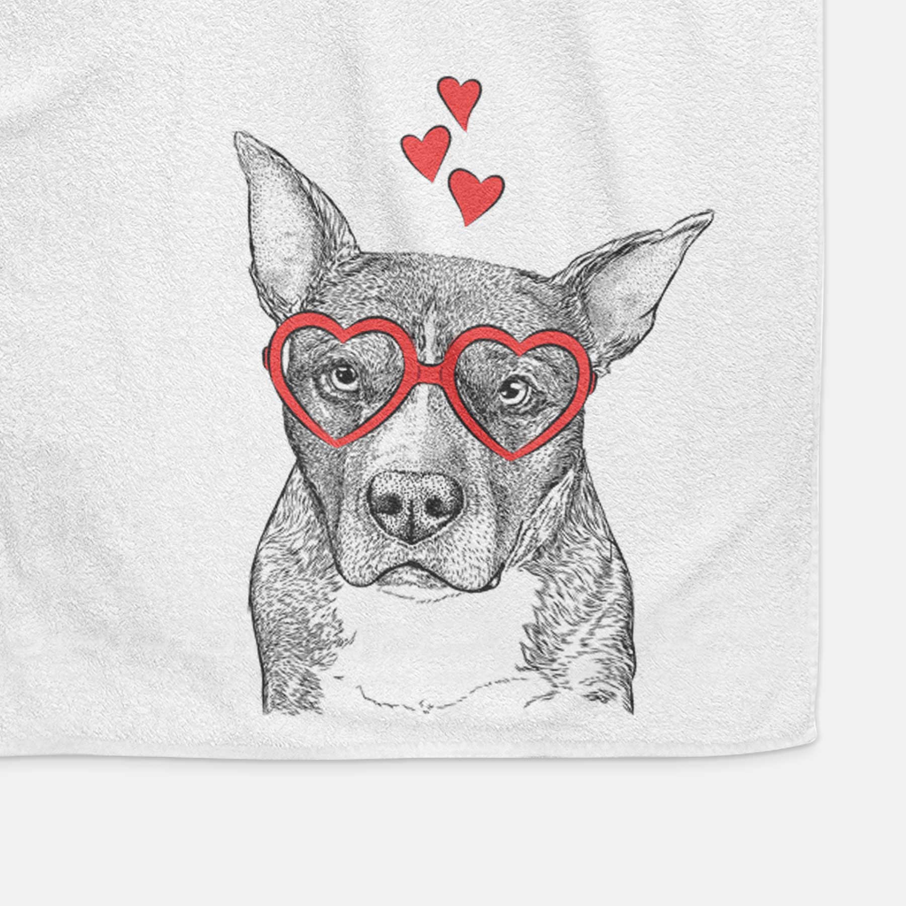 Mercy the Pitbull Decorative Hand Towel