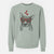 Valentine Mercy the Pitbull - Unisex Pigment Dyed Crew Sweatshirt