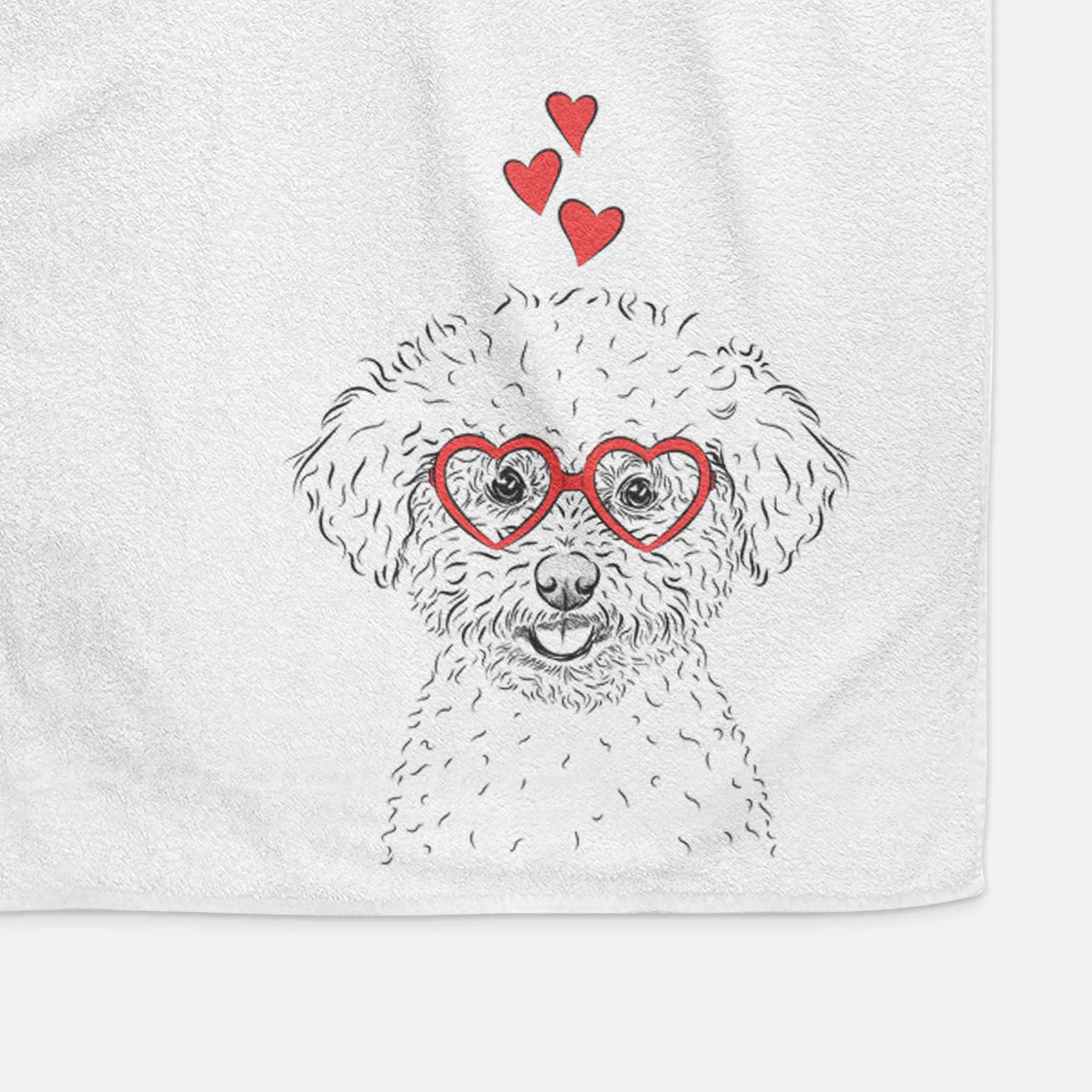 Mickey the Bichon Frise Decorative Hand Towel