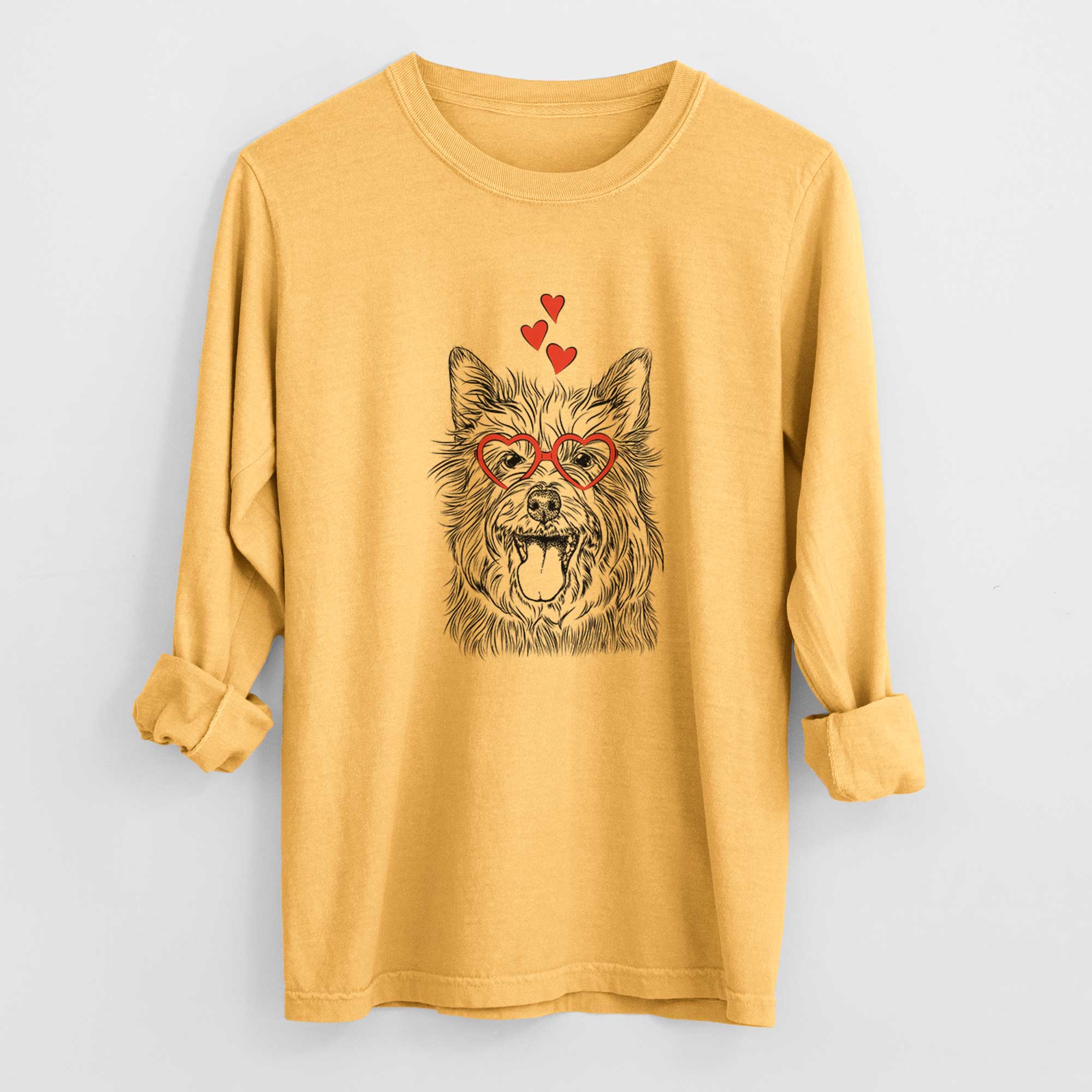 Valentine Middy the Australian Terrier - Heavyweight 100% Cotton Long Sleeve