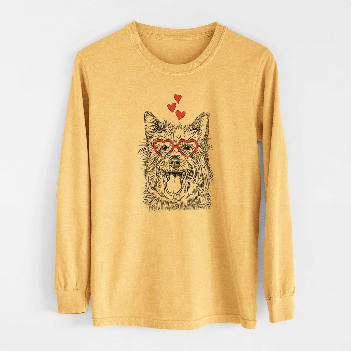Valentine Middy the Australian Terrier - Heavyweight 100% Cotton Long Sleeve