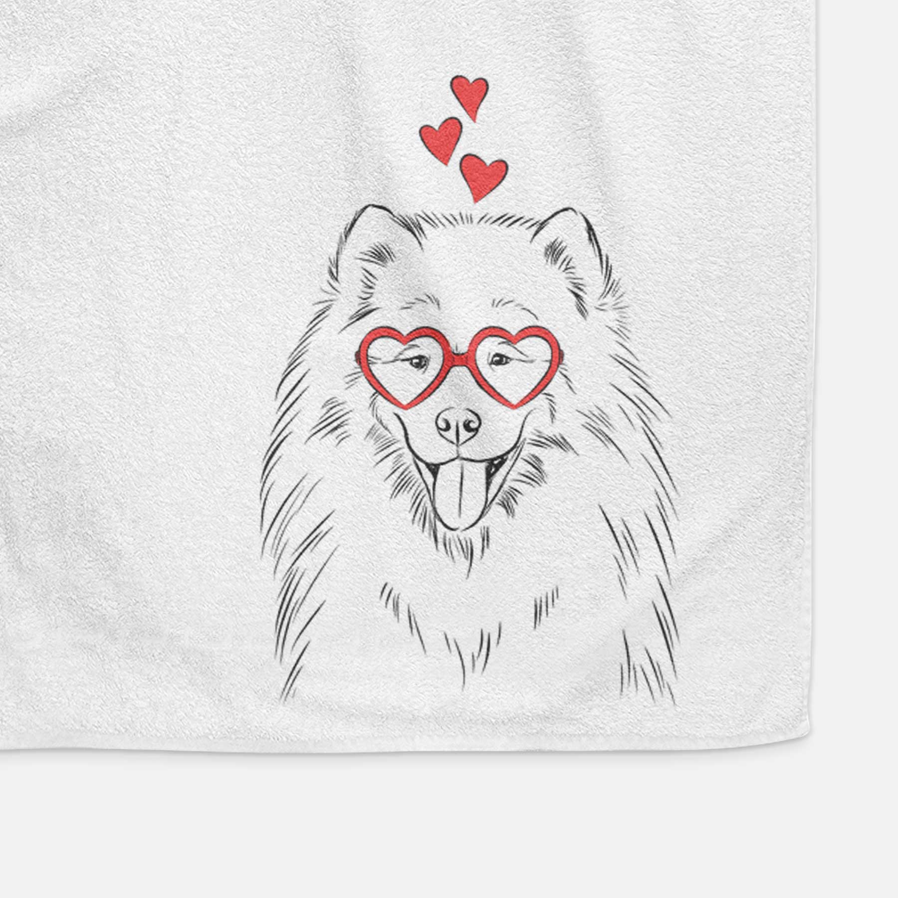 Mikko the Samoyed Decorative Hand Towel