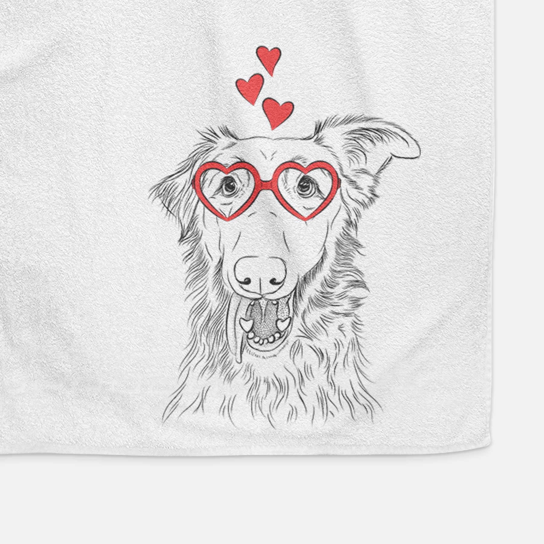 Mila the Mixed Breed Decorative Hand Towel