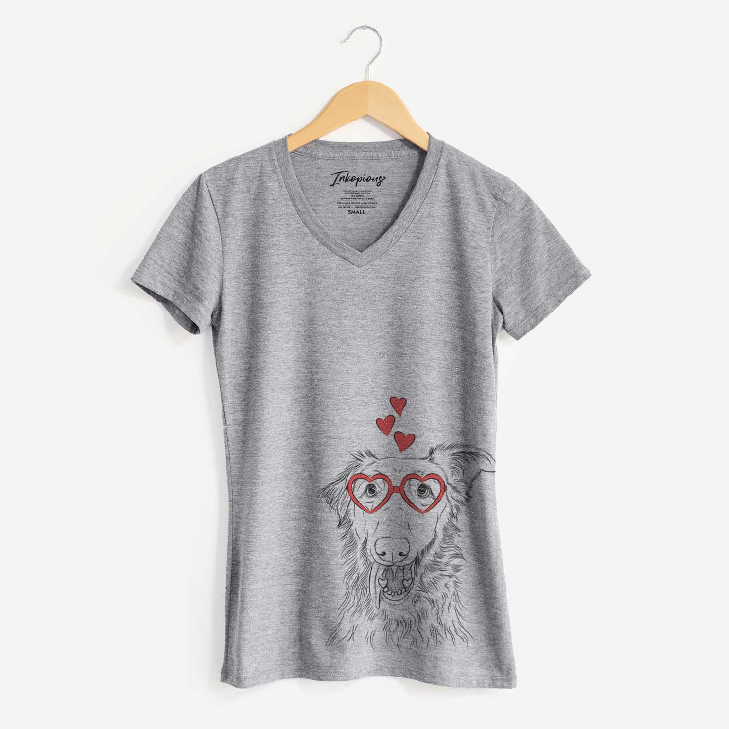 Valentine Mila the Mixed Breed - Women's V-neck Shirt