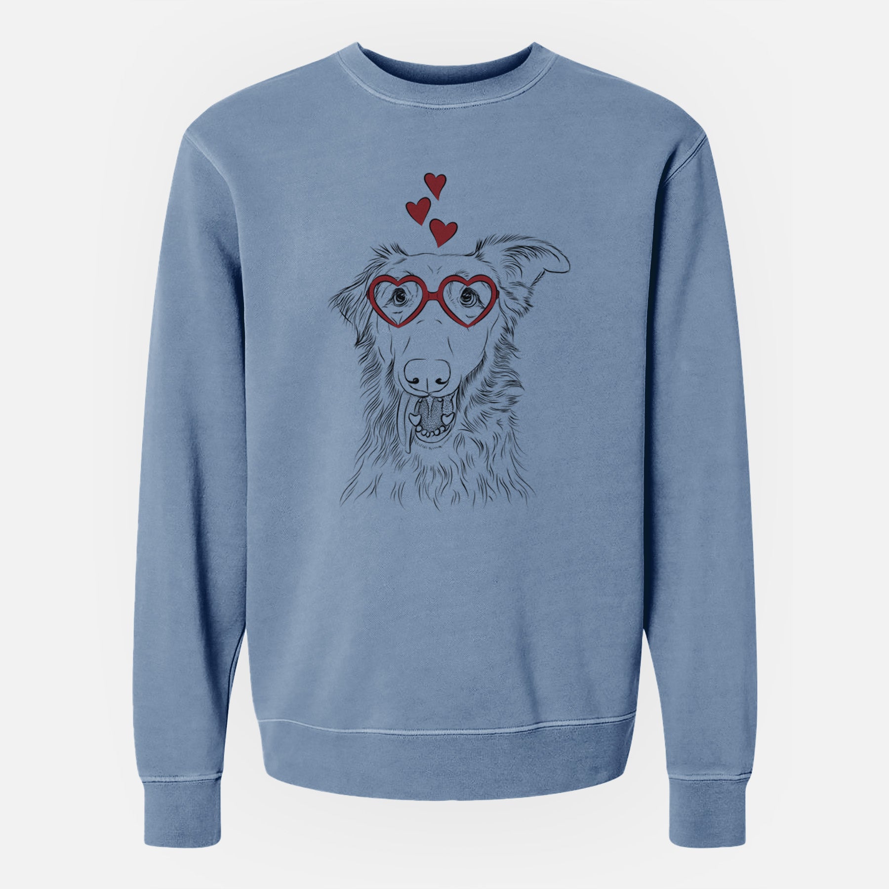 Valentine Mila the Mixed Breed - Unisex Pigment Dyed Crew Sweatshirt