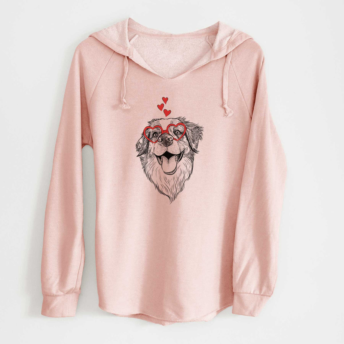 Valentine Mila the Australian Shepherd - Cali Wave Hooded Sweatshirt