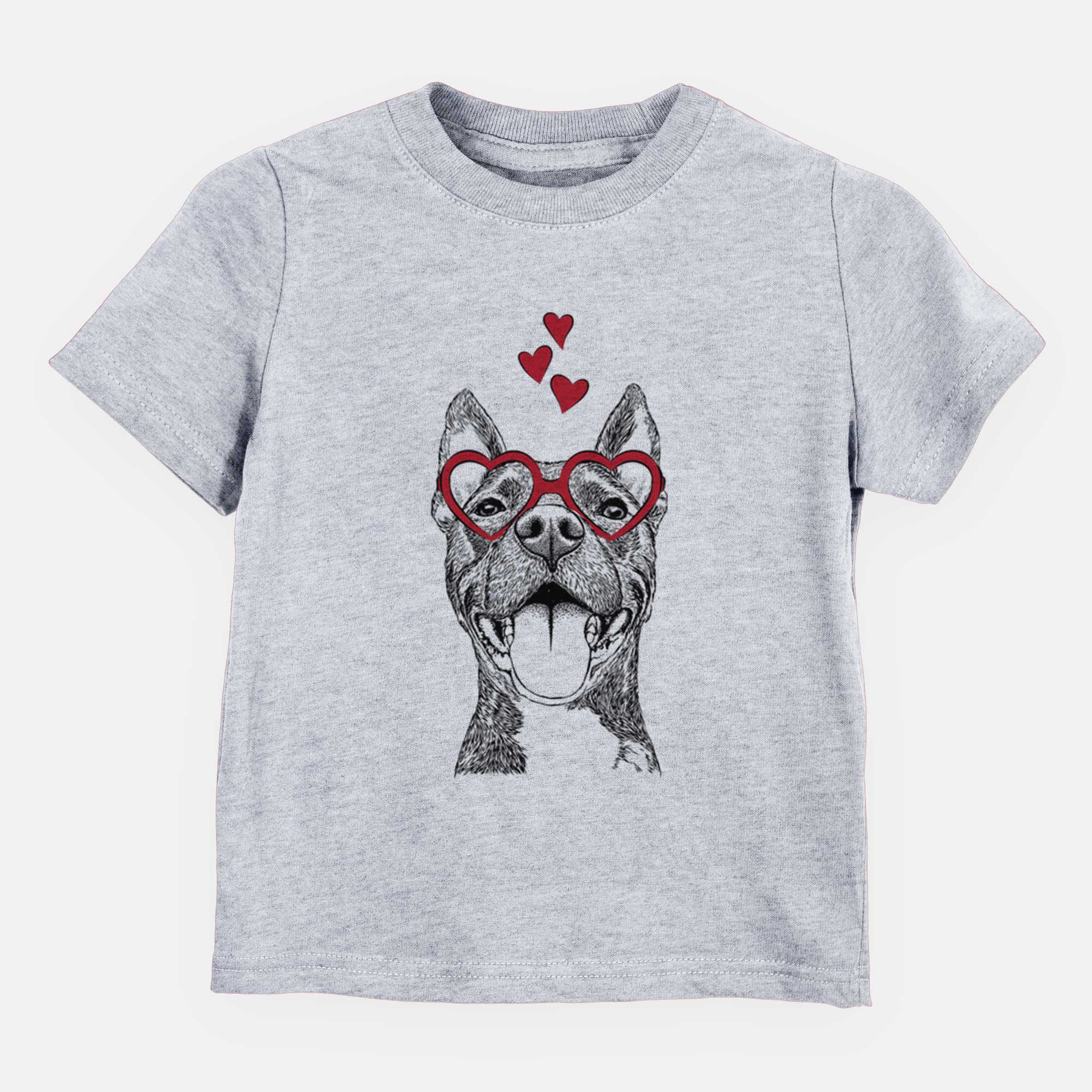 Valentine Milo the Pitbull Mix - Kids/Youth/Toddler Shirt