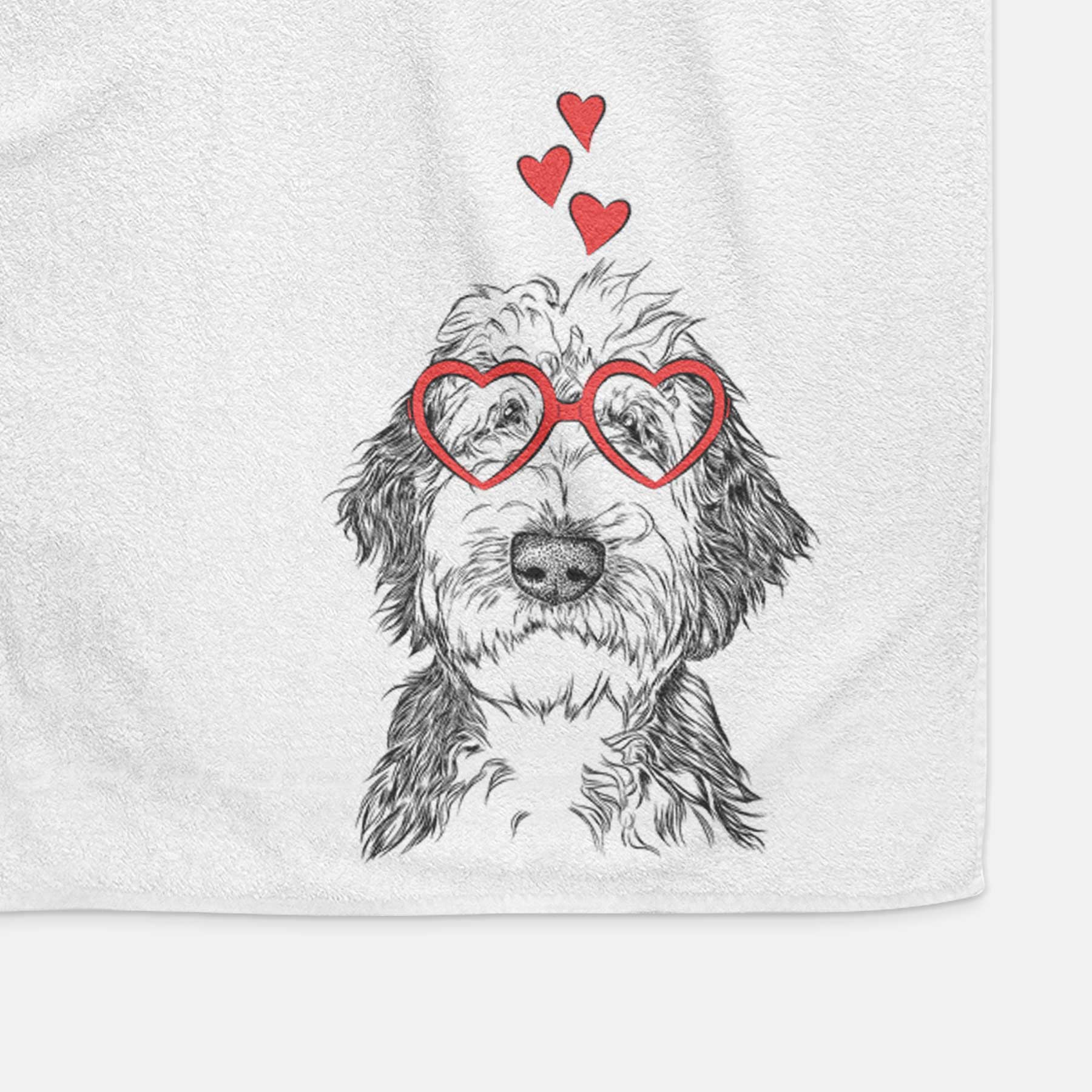 Milo Fluff the Sheepadoodle Decorative Hand Towel