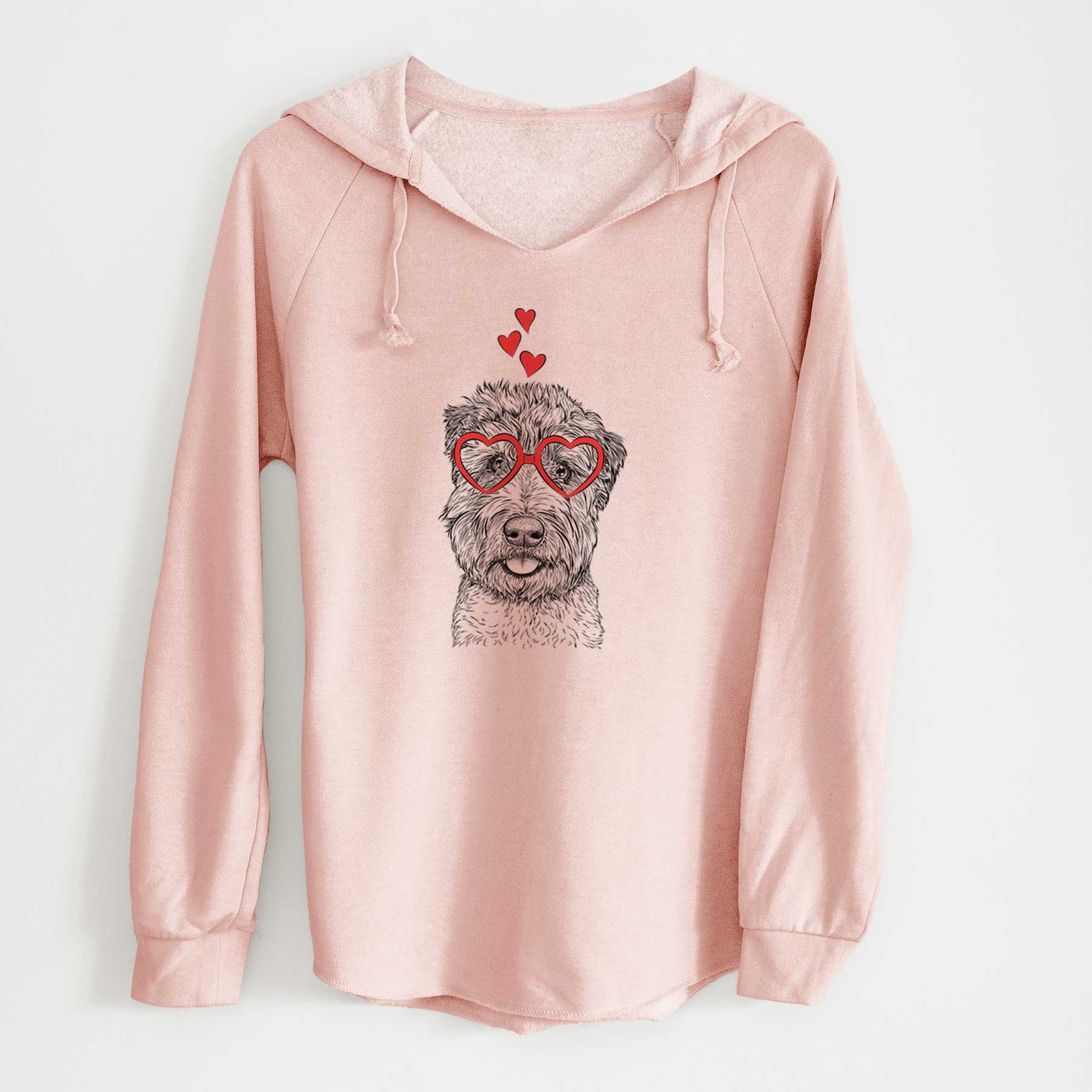 Valentine Milton the Soft Coated Wheaten Terrier - Cali Wave Hooded Sweatshirt