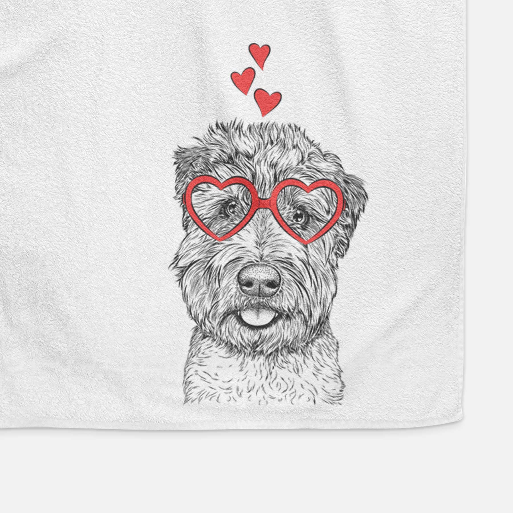 Milton the Soft Coated Wheaten Terrier Decorative Hand Towel