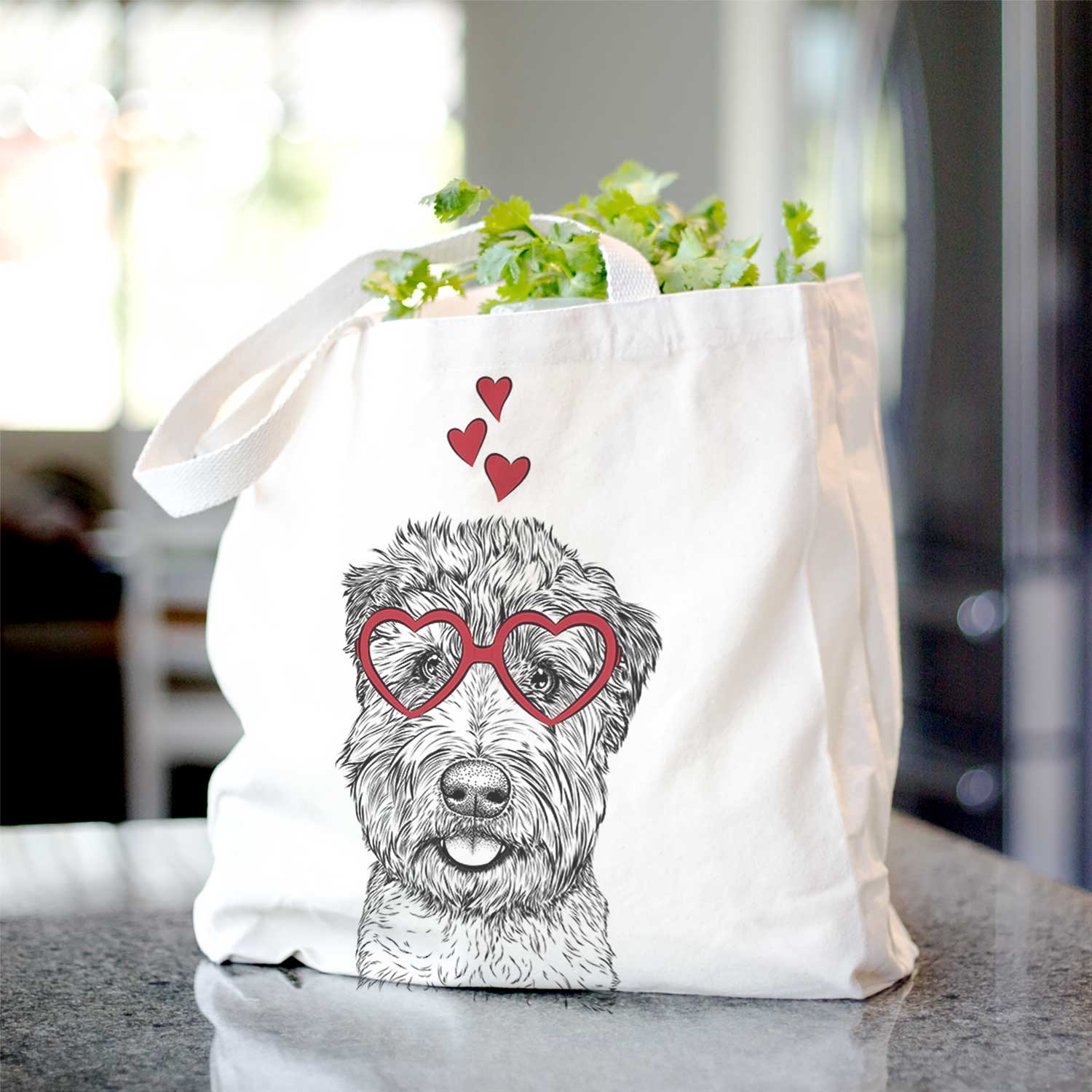 Milton the Soft Coated Wheaten Terrier - Tote Bag