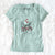 Valentine Mini Griffin the Domestic Shorthair Cat - Women's V-neck Shirt