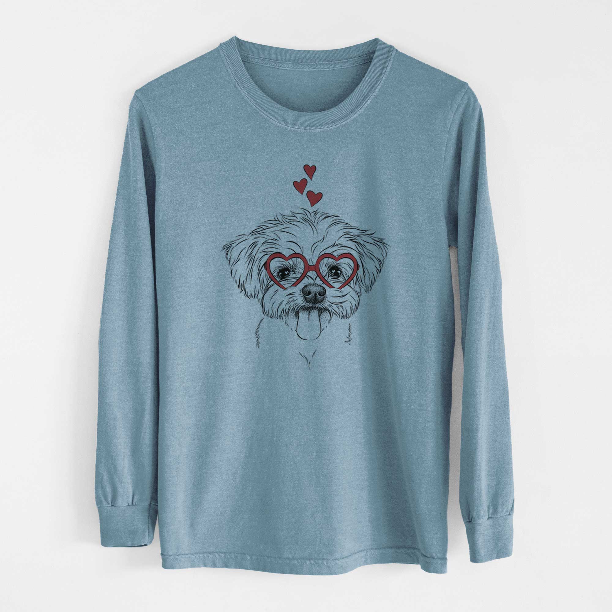 Valentine Mochi the Maltese - Heavyweight 100% Cotton Long Sleeve