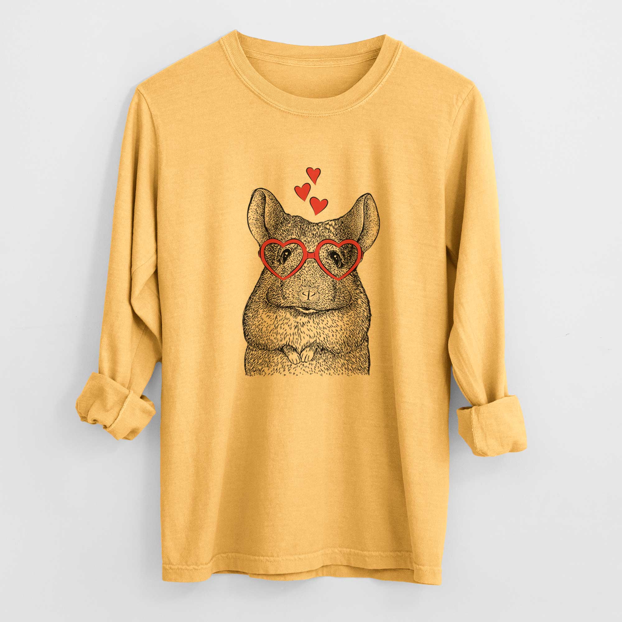 Valentine Mojo the Chinchilla - Heavyweight 100% Cotton Long Sleeve