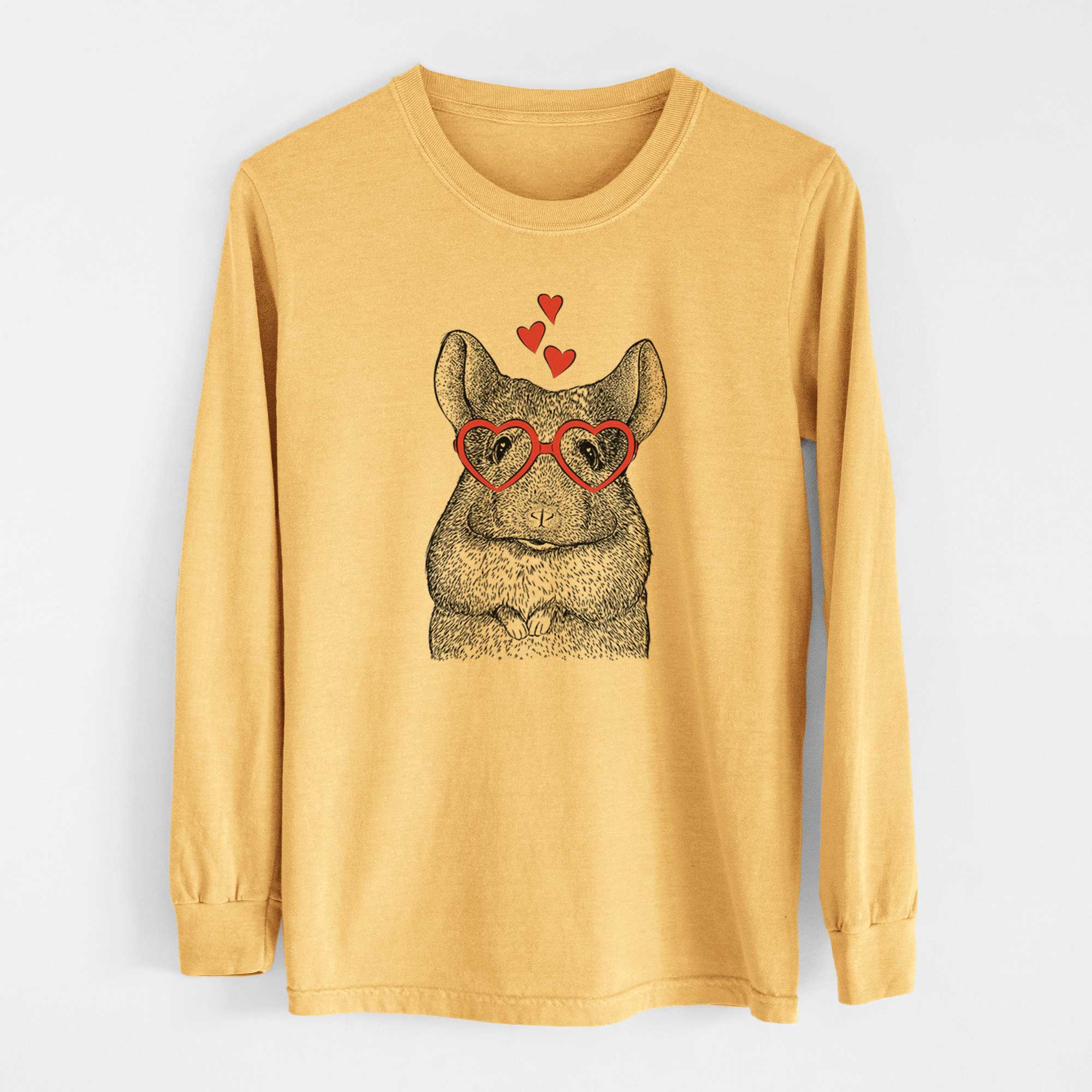 Valentine Mojo the Chinchilla - Heavyweight 100% Cotton Long Sleeve