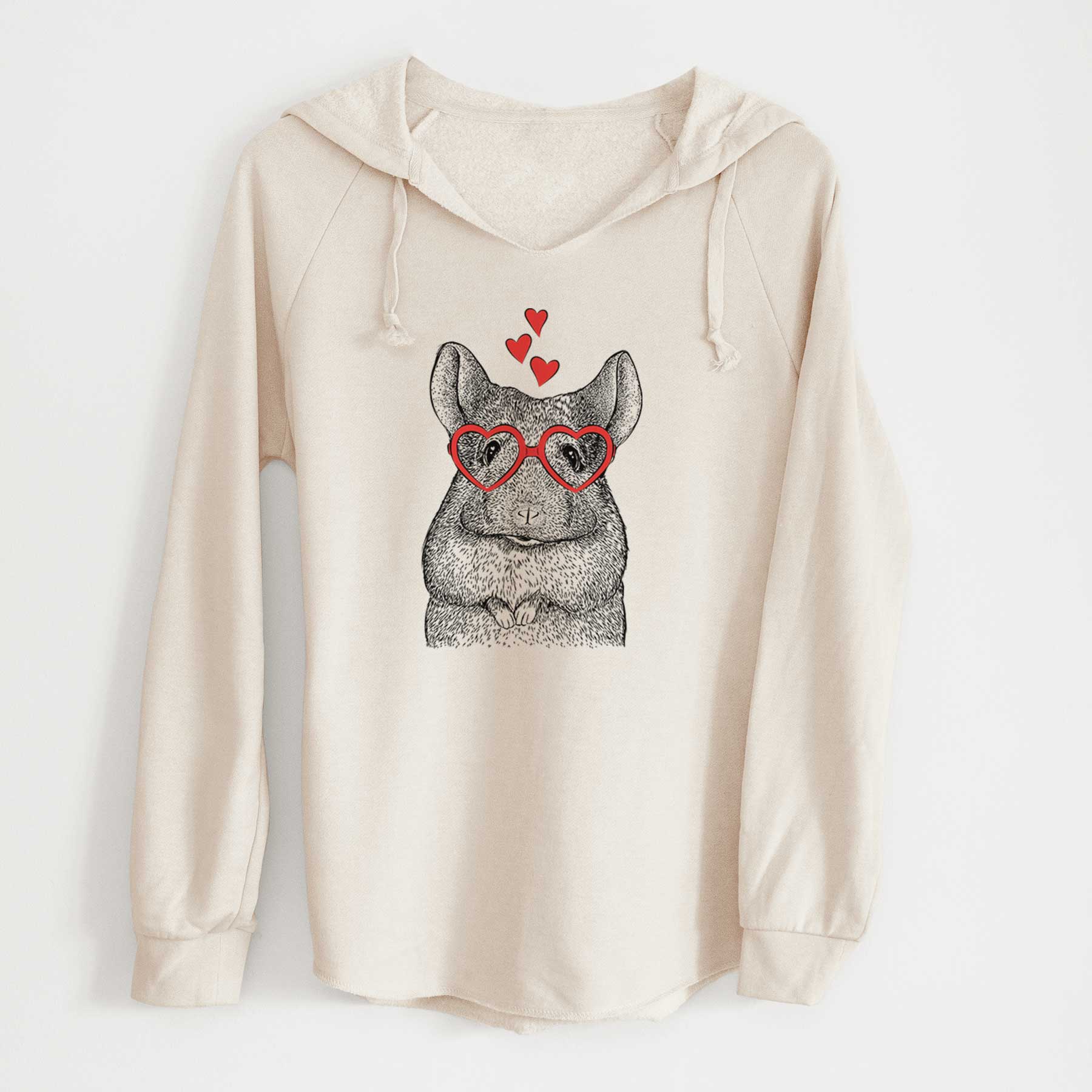 Valentine Mojo the Chinchilla - Cali Wave Hooded Sweatshirt