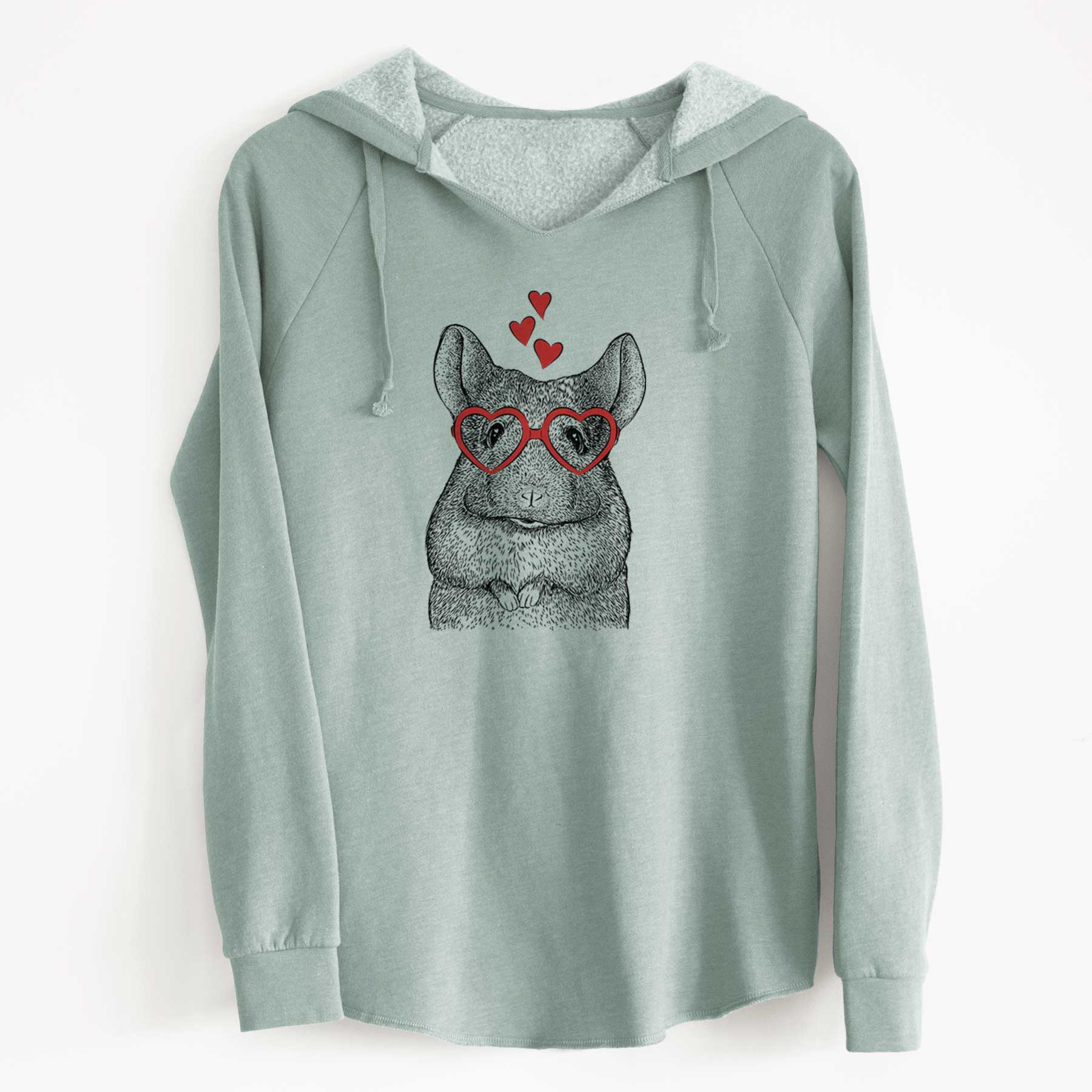 Valentine Mojo the Chinchilla - Cali Wave Hooded Sweatshirt