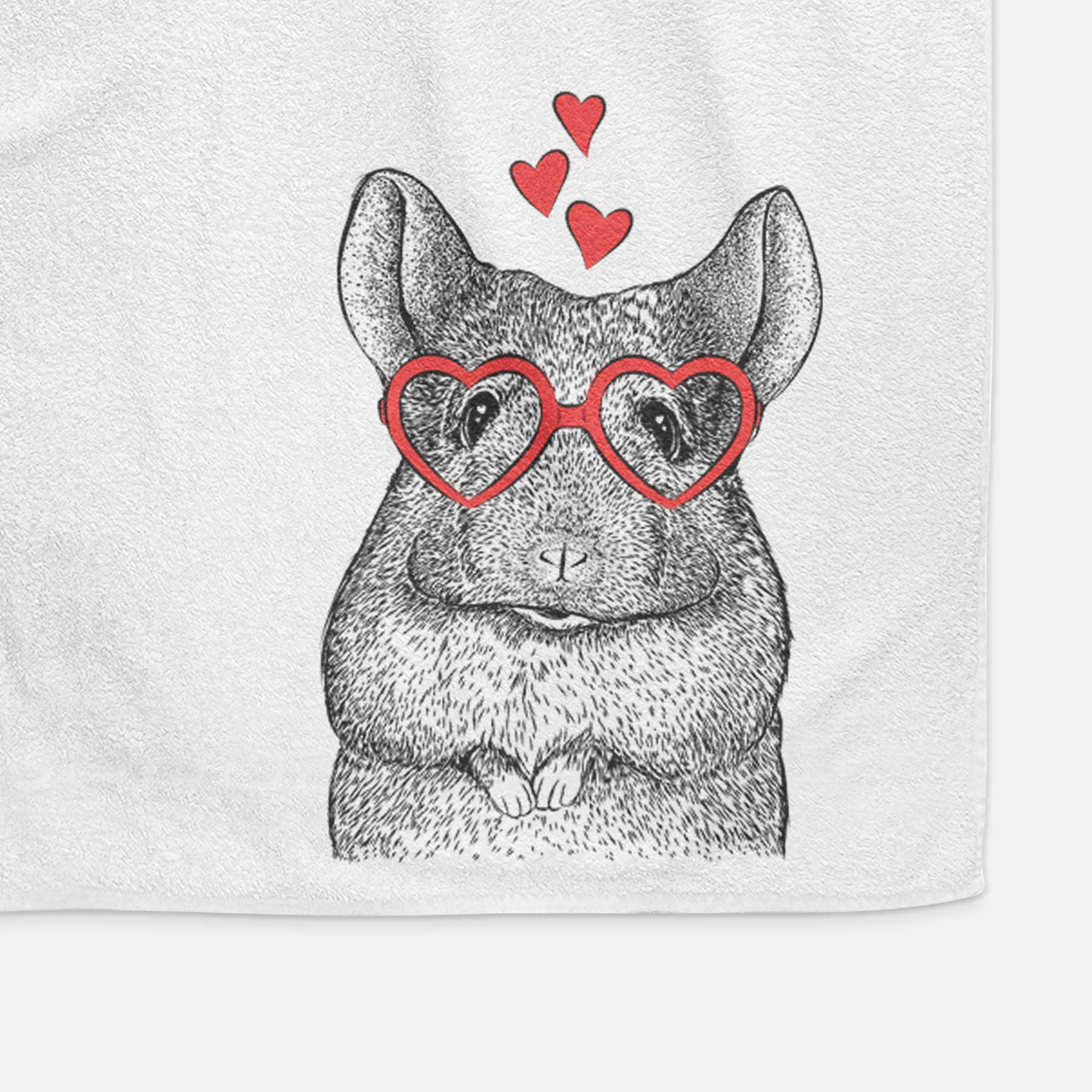 Mojo the Chinchilla Decorative Hand Towel