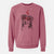 Valentine Molly the Miniature Bernedoodle - Unisex Pigment Dyed Crew Sweatshirt