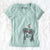 Valentine Molly the Miniature Bernedoodle - Women's V-neck Shirt