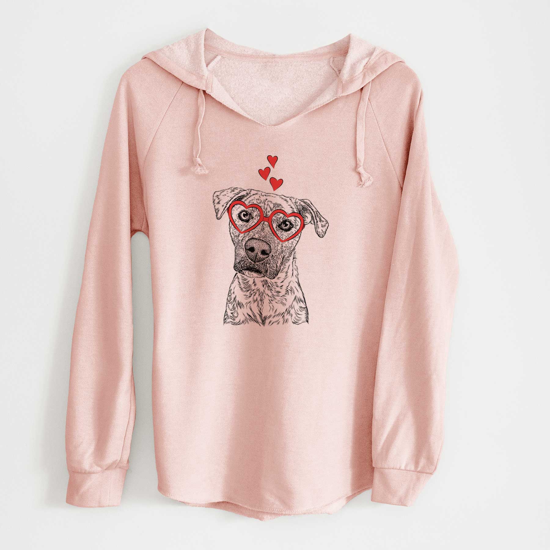 Valentine Monster Baby the Pitbull Mix - Cali Wave Hooded Sweatshirt