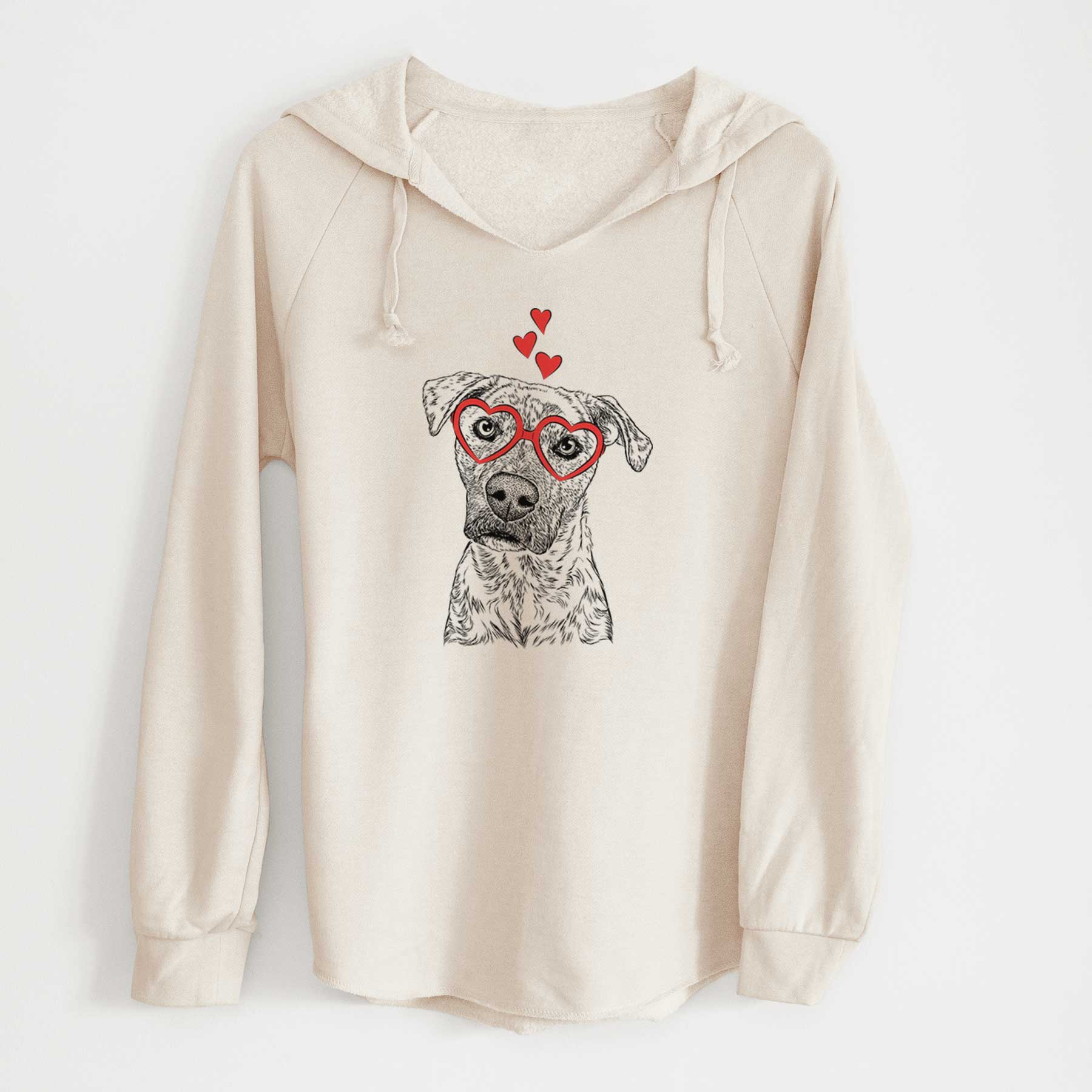 Valentine Monster Baby the Pitbull Mix - Cali Wave Hooded Sweatshirt