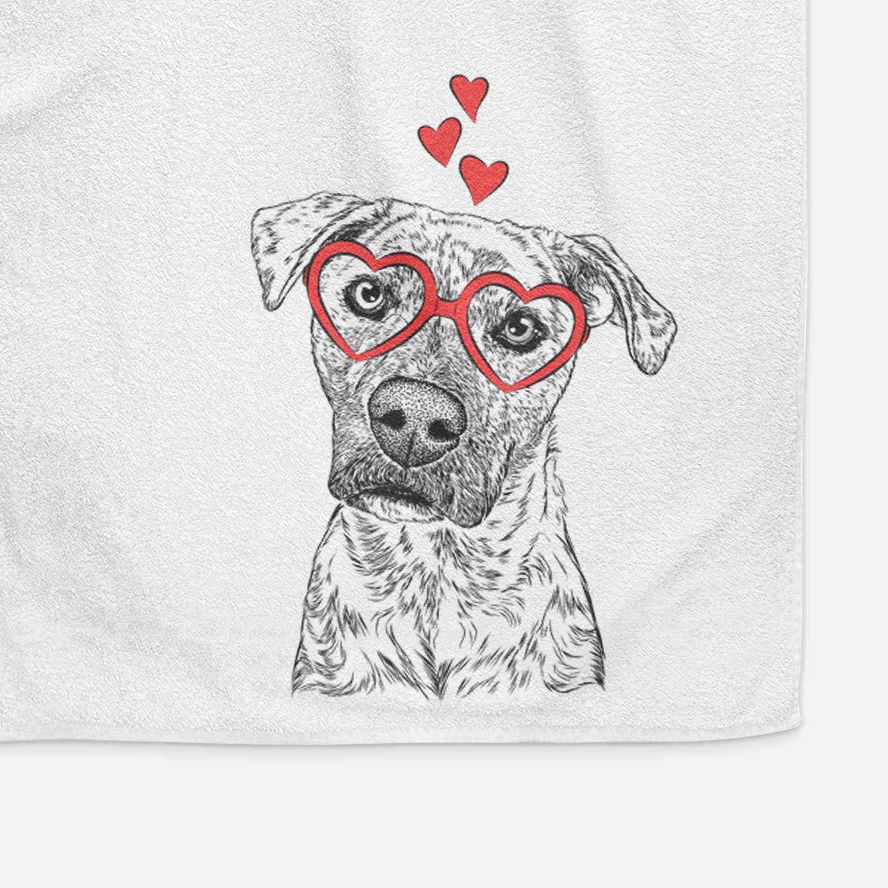 Monster Baby the Pitbull Mix Decorative Hand Towel