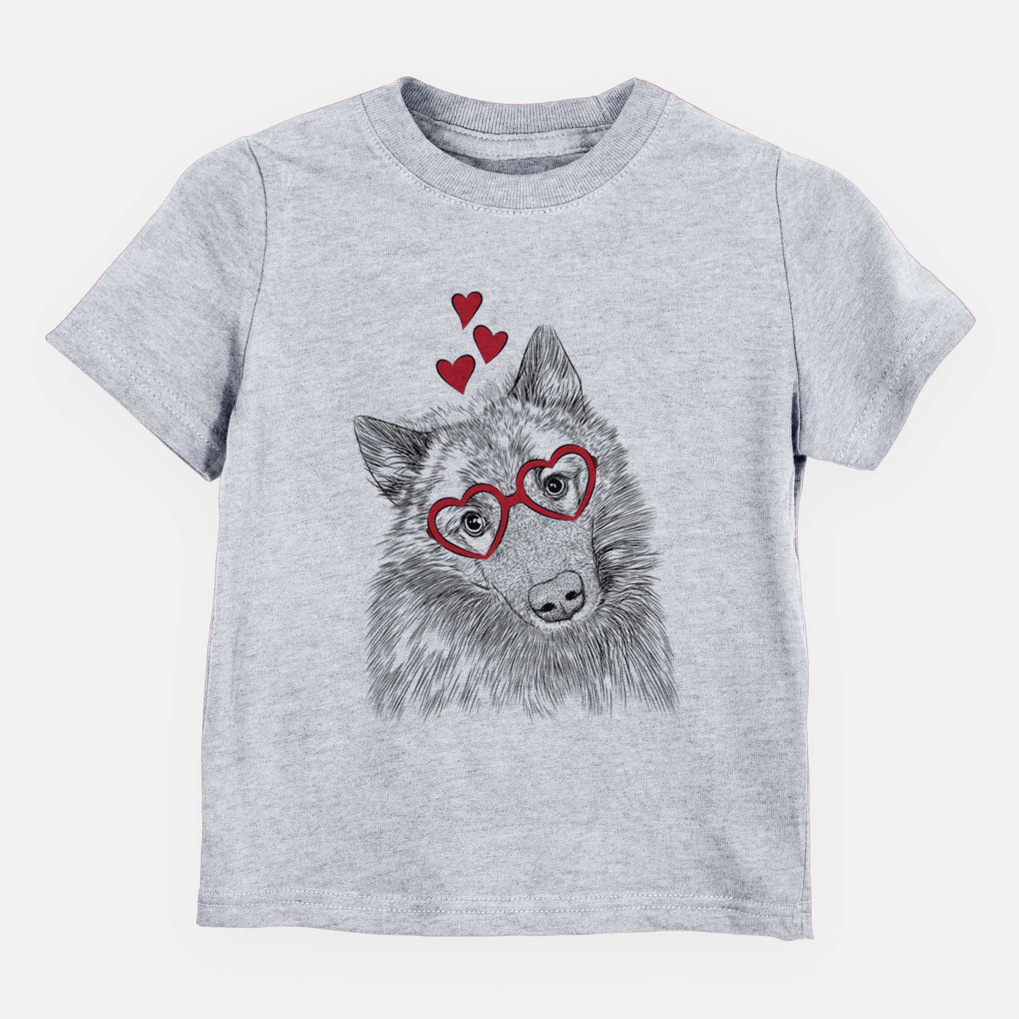 Valentine Mr. Maverick the Keeshond - Kids/Youth/Toddler Shirt