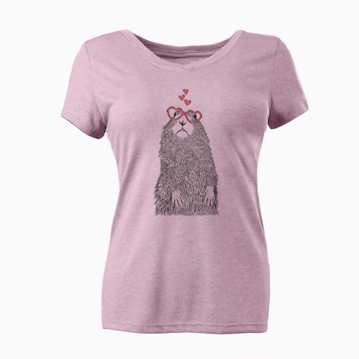 Valentine Mr. Otis the Prairie Dog - Women's V-neck Shirt