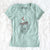 Valentine Mr. Rusty the Long Haired Dachshund - Women's V-neck Shirt