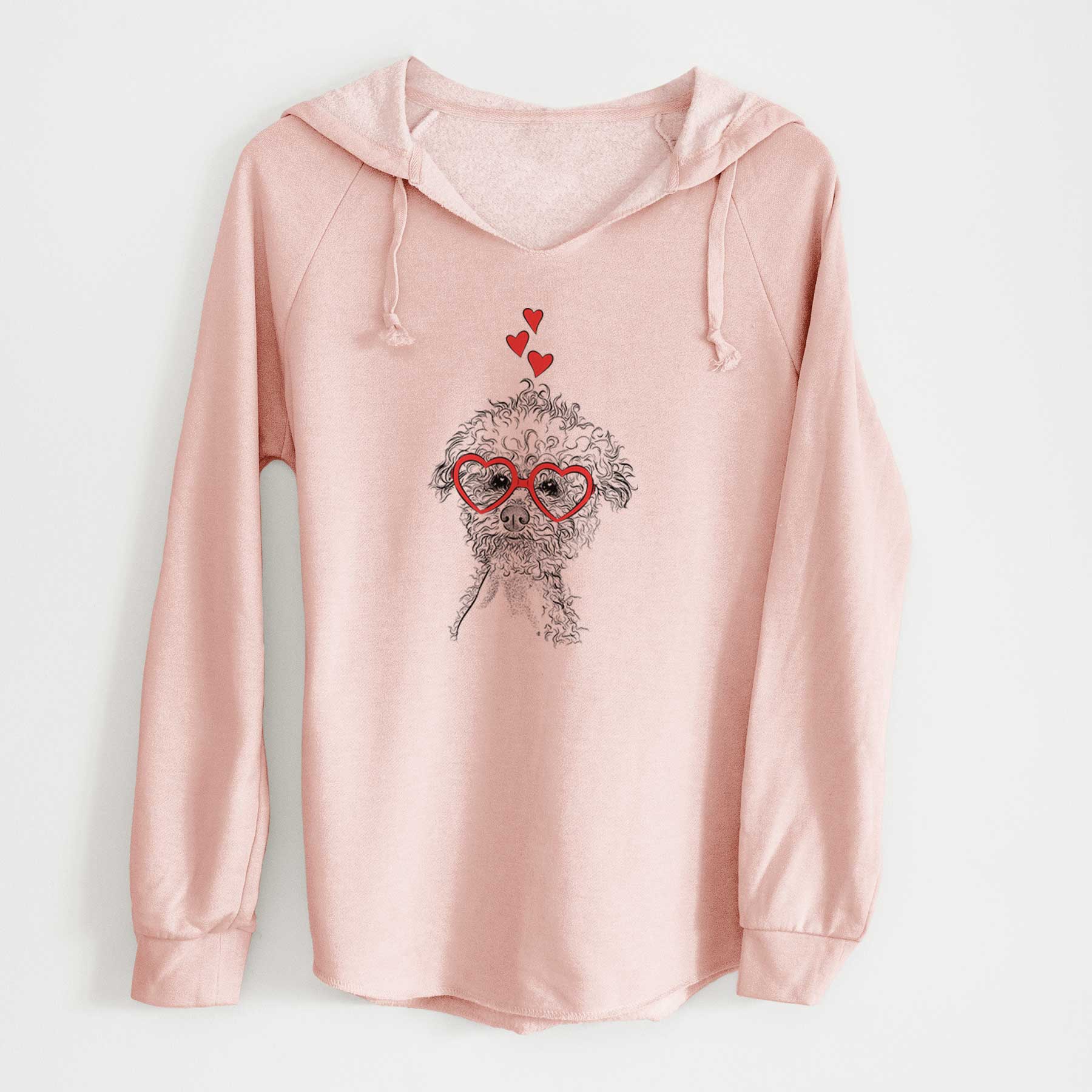 Valentine Muffin the Poodle - Cali Wave Hooded Sweatshirt