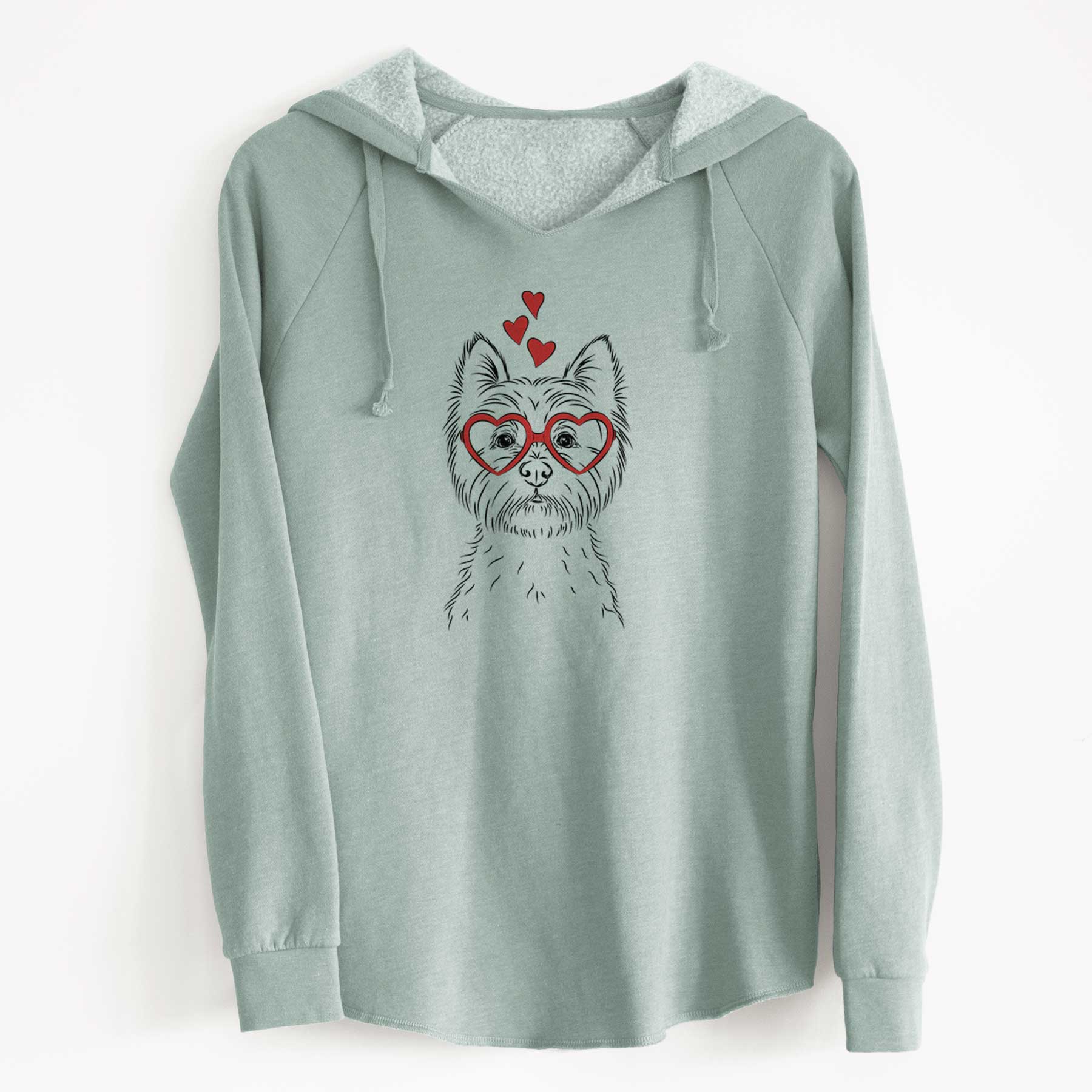 Valentine Murphy the West Highland Terrier - Cali Wave Hooded Sweatshirt