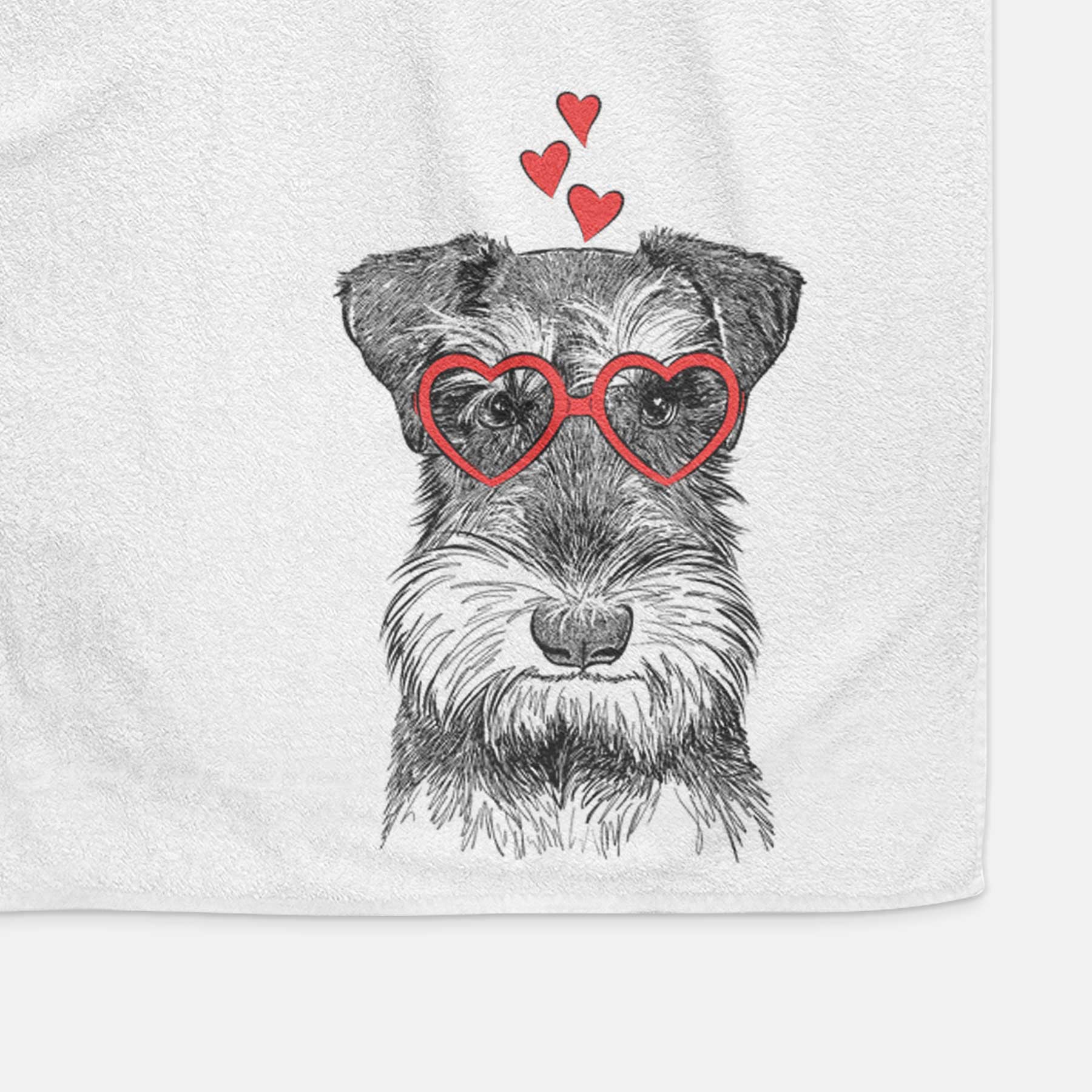 Murphy the Mini Schnauzer Decorative Hand Towel