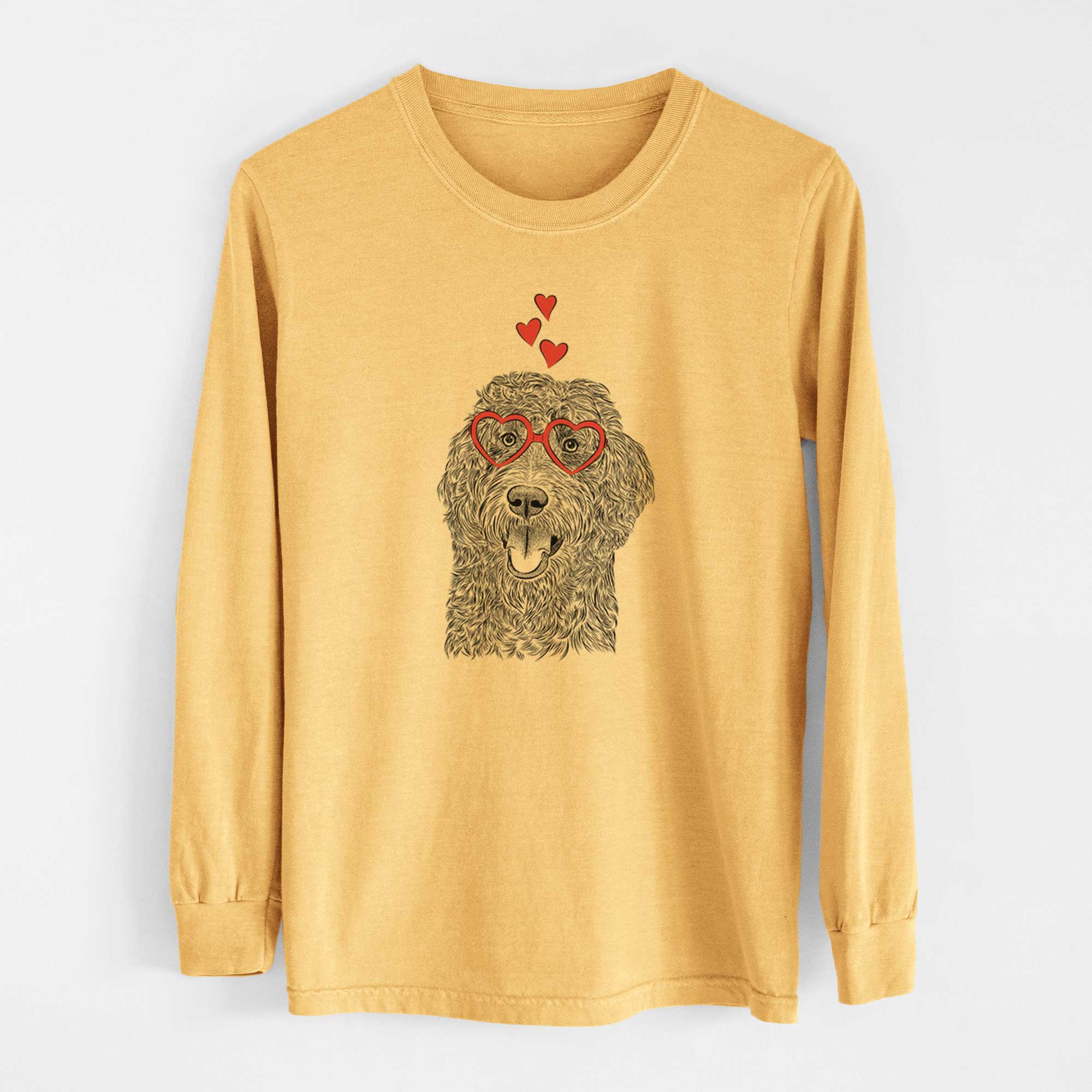 Valentine Murr Dog the Labradoodle - Heavyweight 100% Cotton Long Sleeve