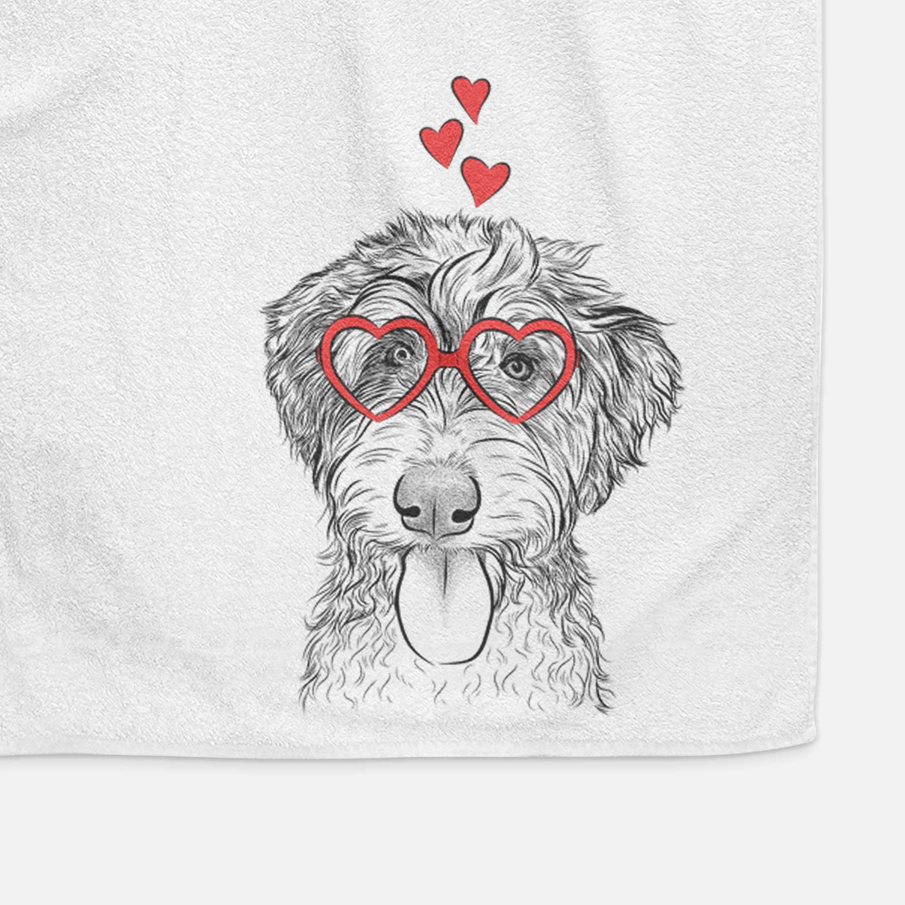 Myrtle Mae the Aussiedoodle Decorative Hand Towel