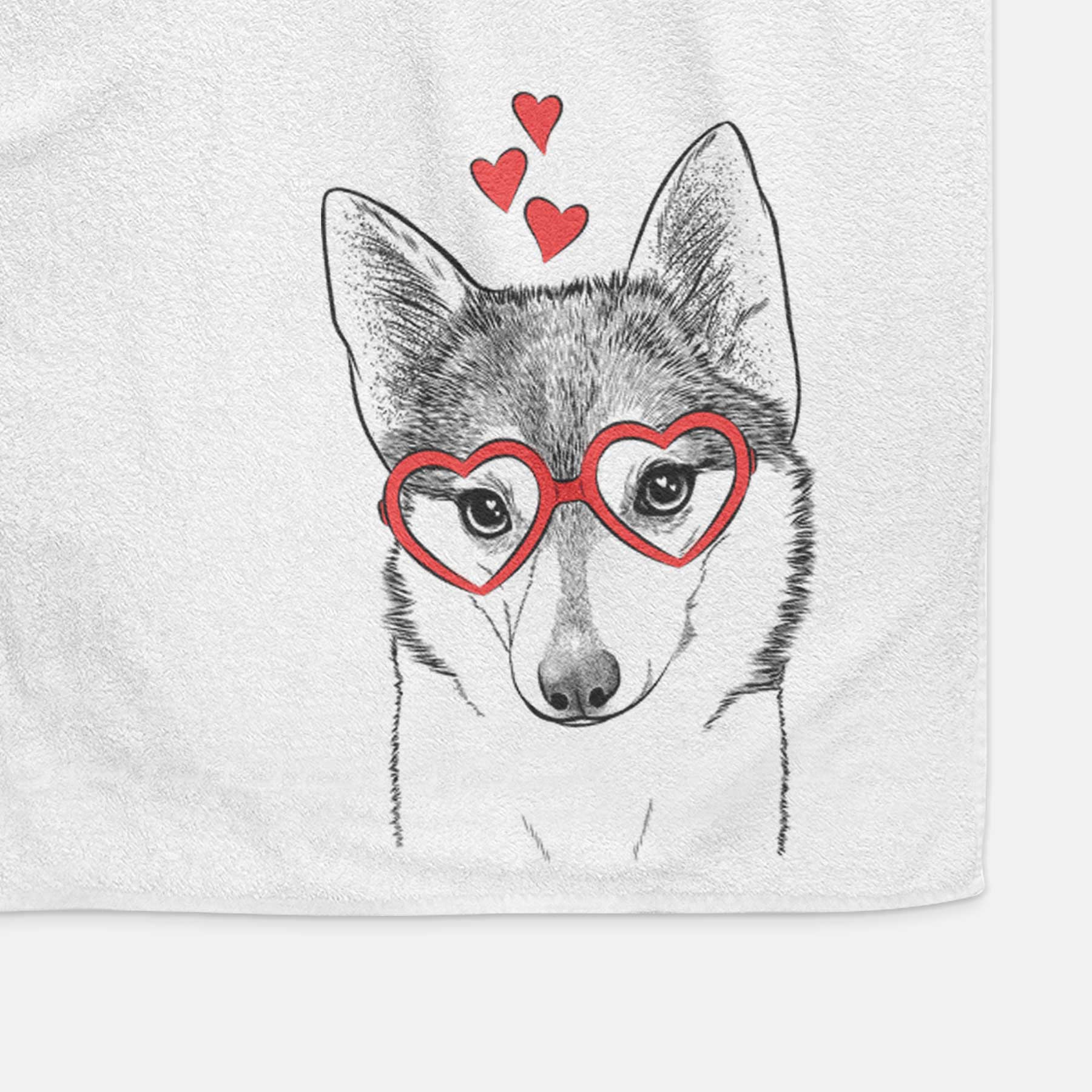 Nami the Alaskan Klee Kai Decorative Hand Towel