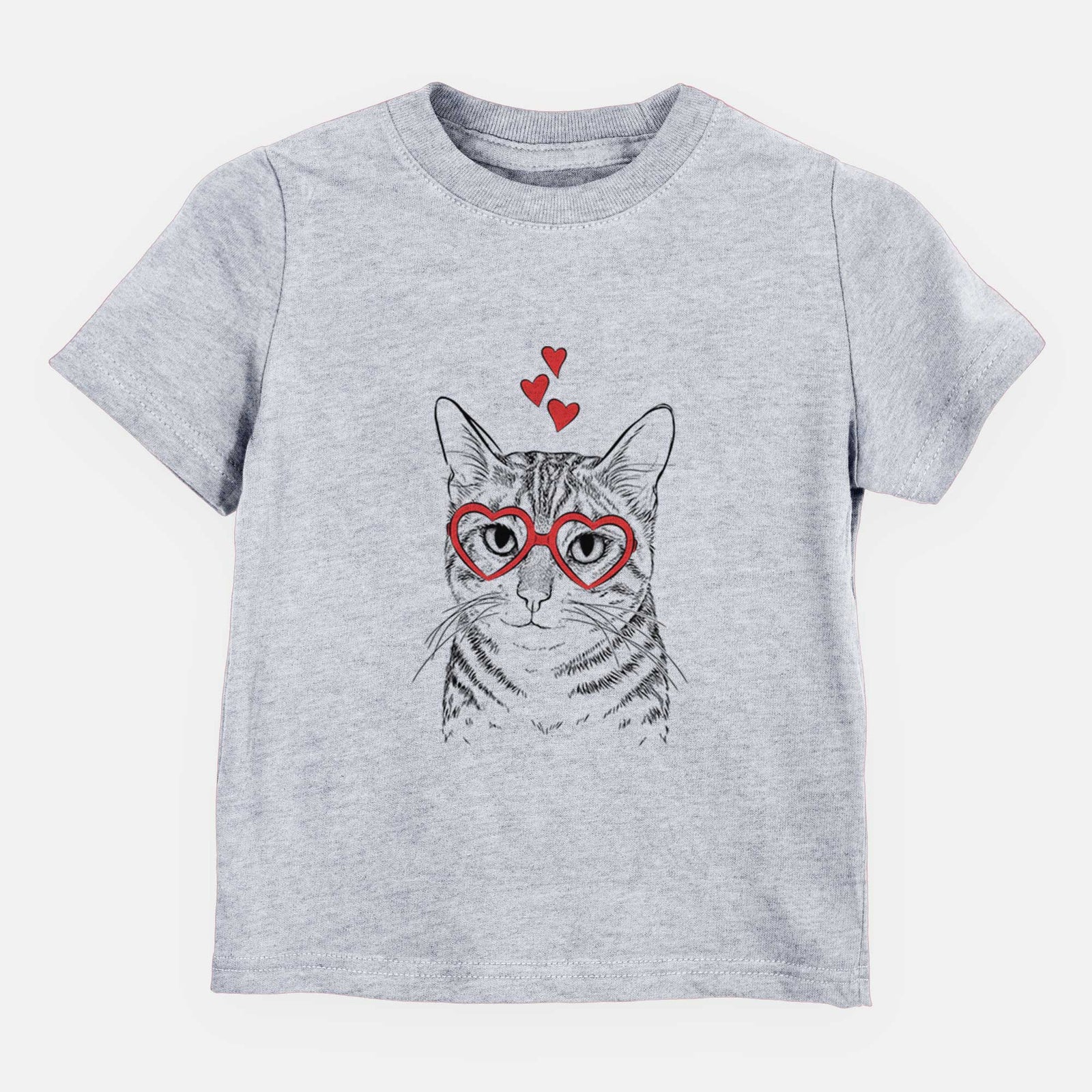 Valentine Nell the Tabby Cat - Kids/Youth/Toddler Shirt