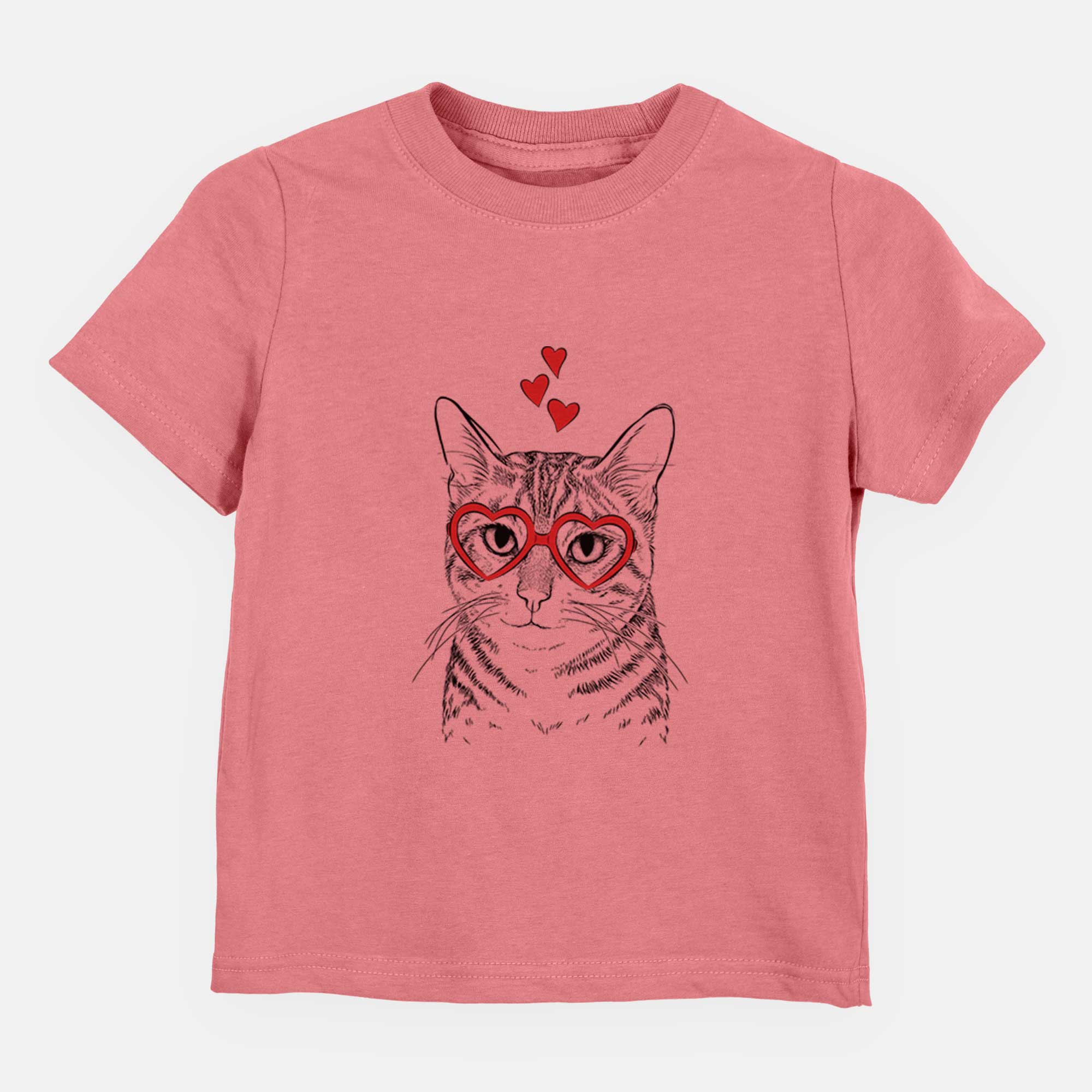 Valentine Nell the Tabby Cat - Kids/Youth/Toddler Shirt