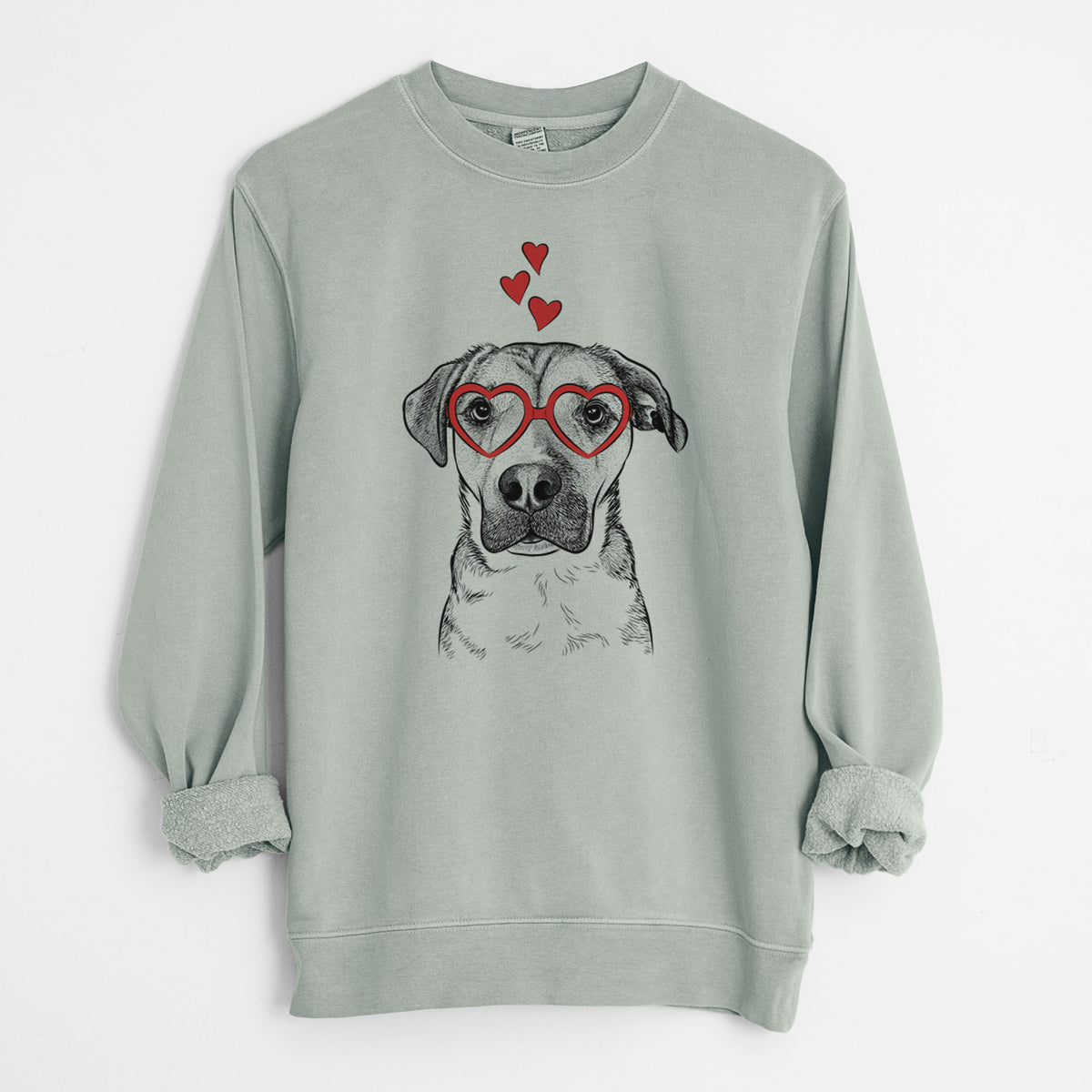 Valentine Nemo the Mixed Breed - Unisex Pigment Dyed Crew Sweatshirt
