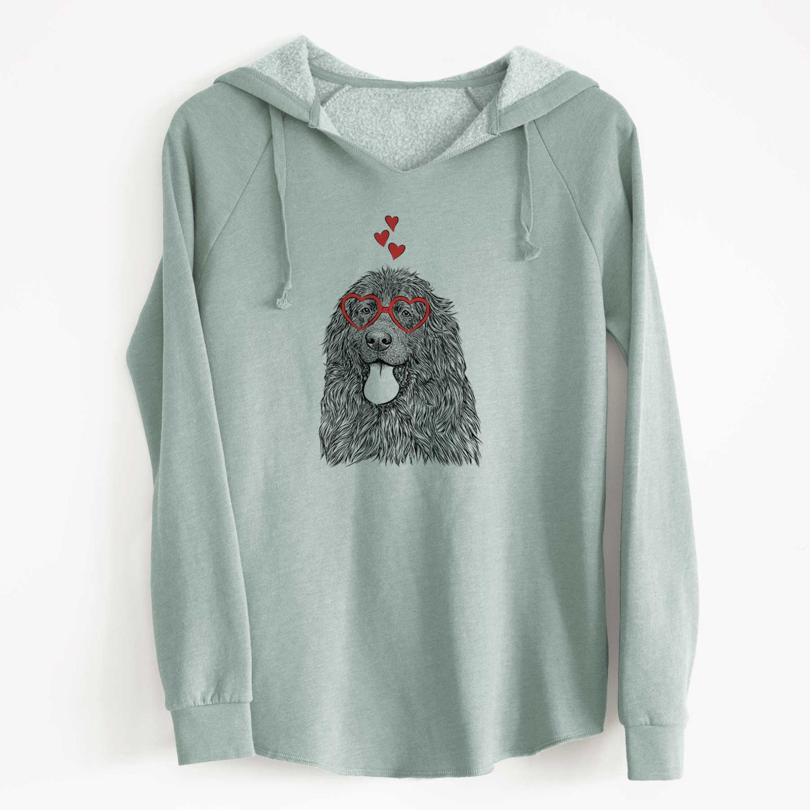 Valentine Neptune the Newfoundland - Cali Wave Hooded Sweatshirt