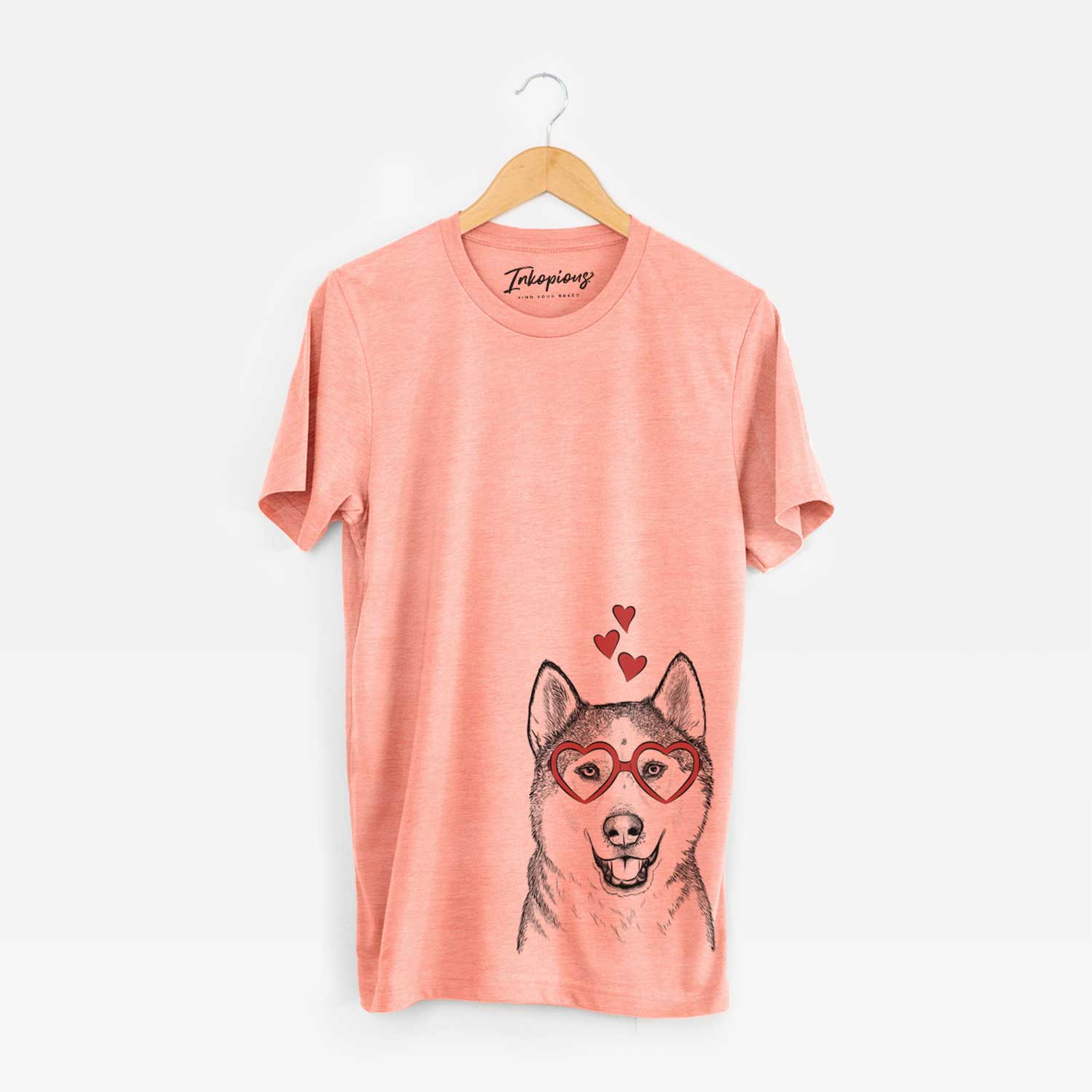 Valentine Nika the Siberian Husky - Unisex Crewneck