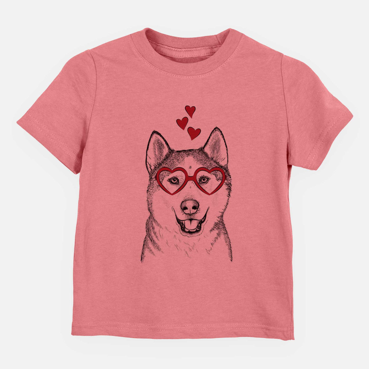 Valentine Nika the Siberian Husky - Kids/Youth/Toddler Shirt